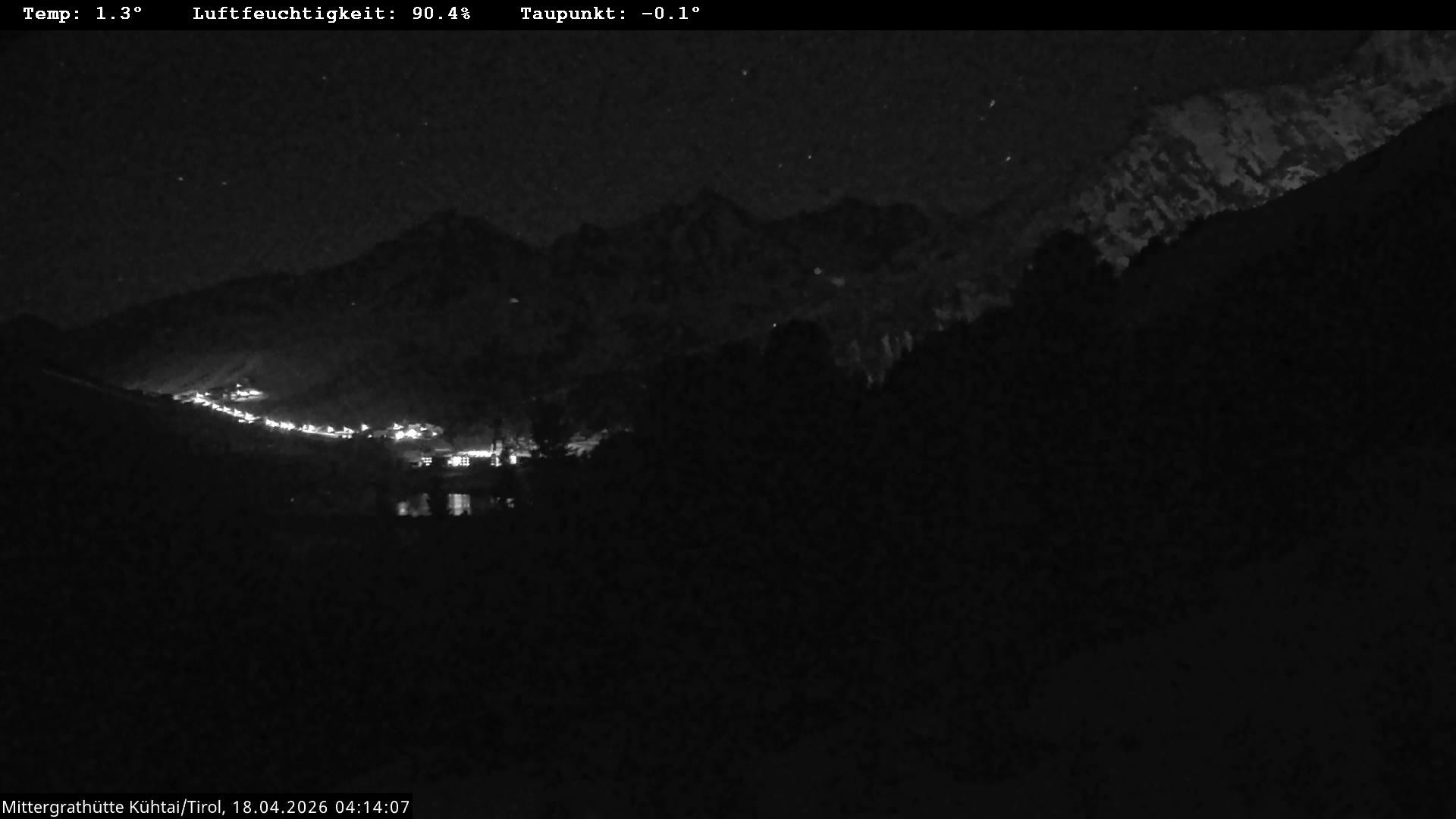 Archiv Foto Webcam Mittergrathütte in Tirol