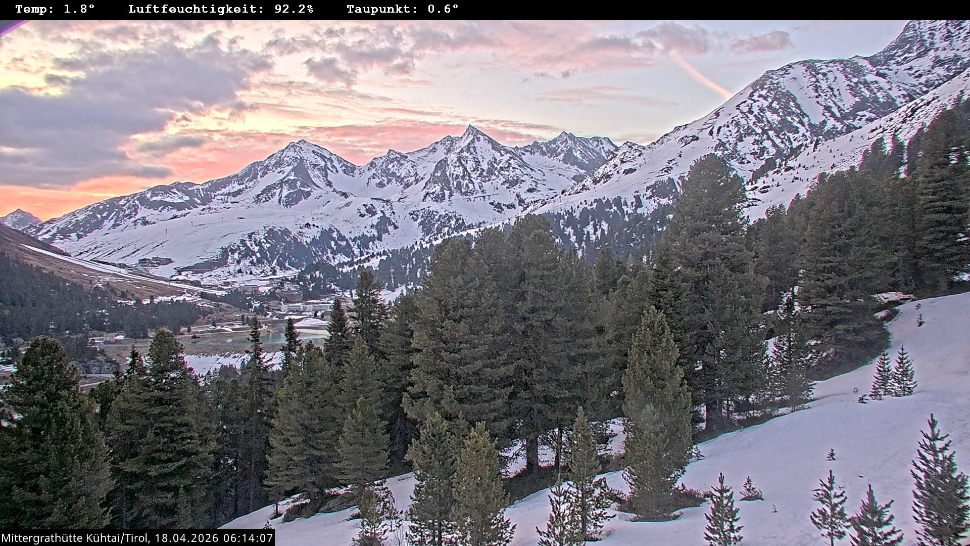 Archiv Foto Webcam Mittergrathütte in Tirol
