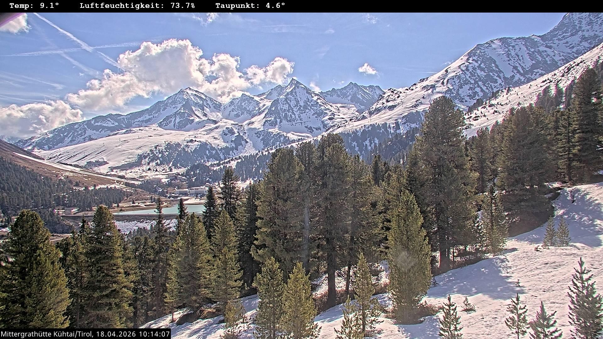 Archiv Foto Webcam Mittergrathütte in Tirol