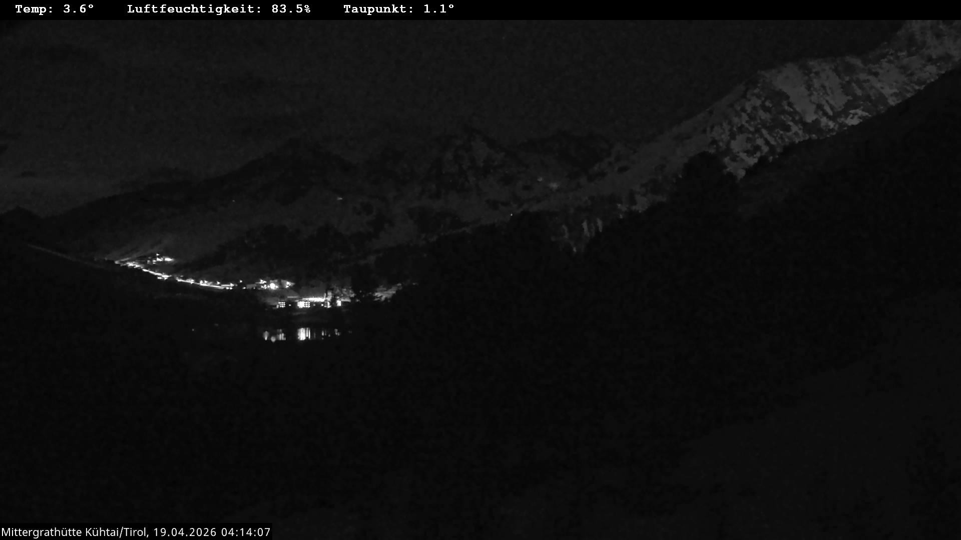 Archiv Foto Webcam Mittergrathütte in Tirol