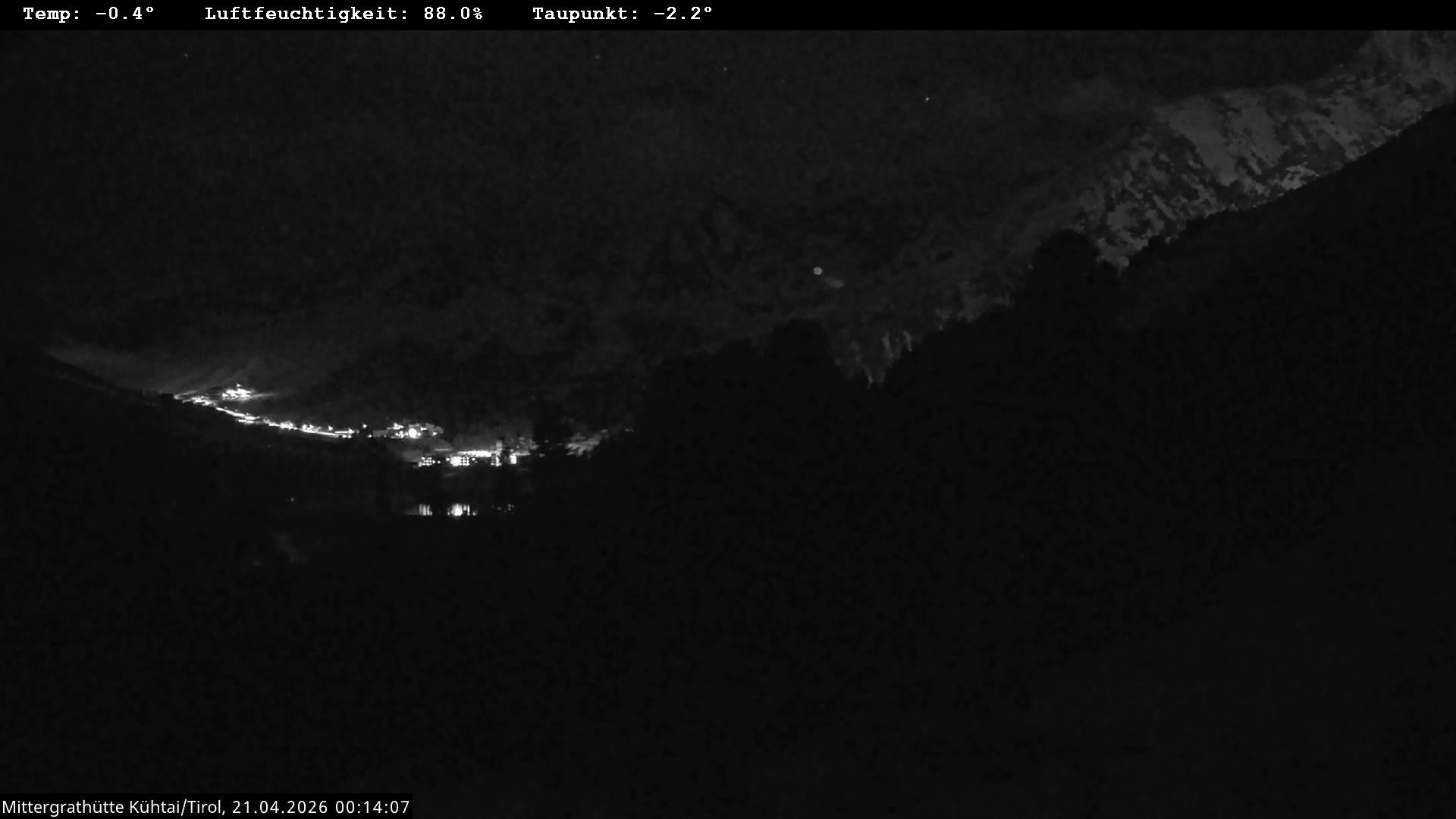 Archiv Foto Webcam Mittergrathütte in Tirol