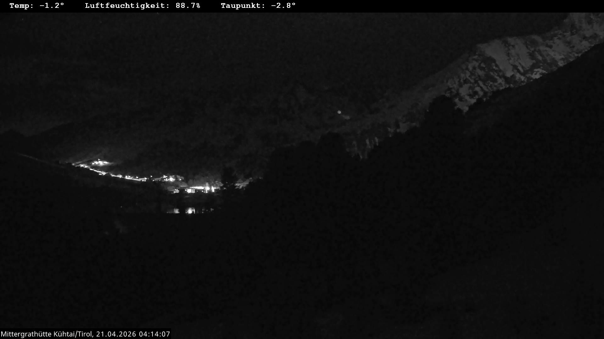 Archiv Foto Webcam Mittergrathütte in Tirol