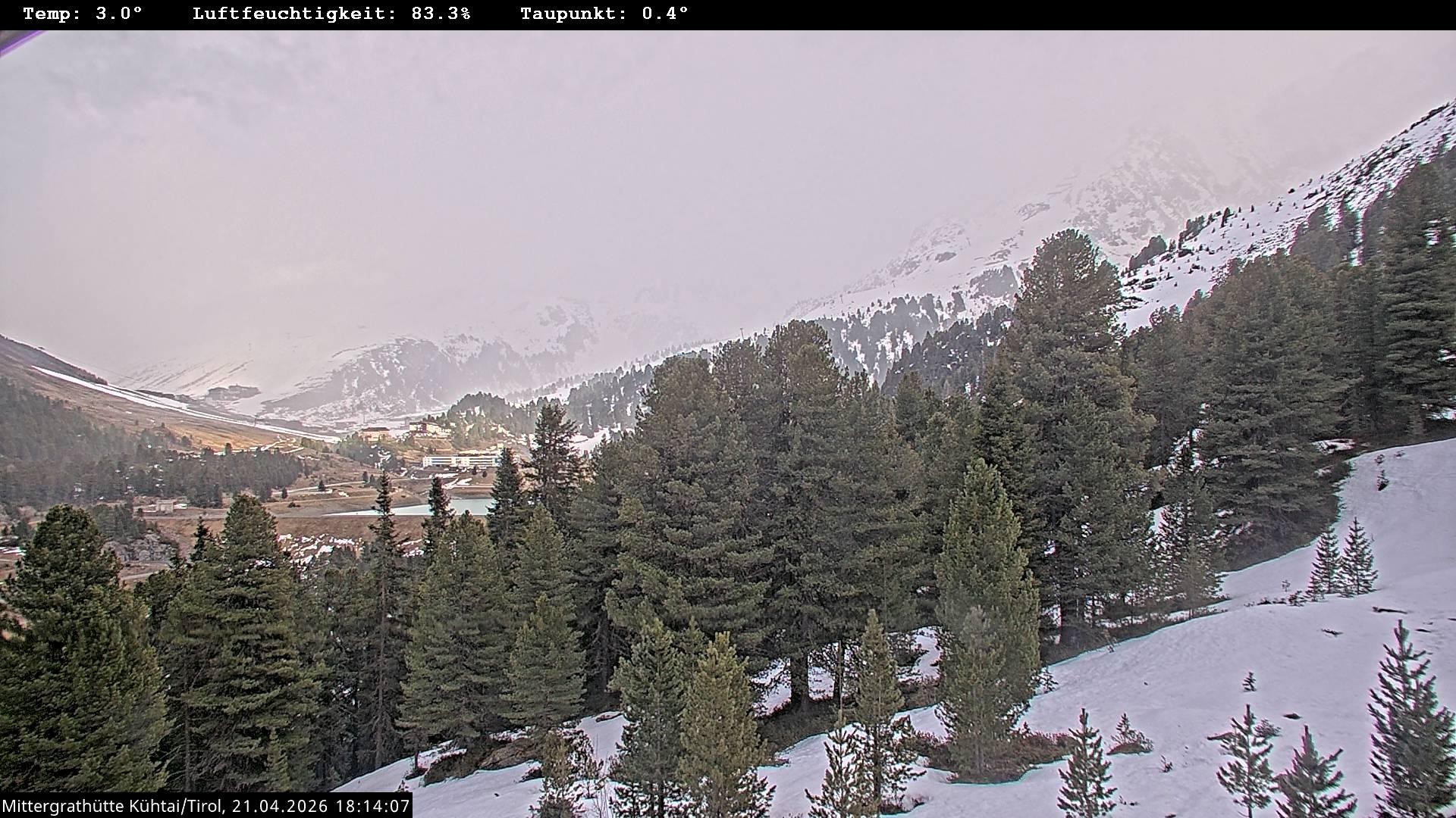 Archiv Foto Webcam Mittergrathütte in Tirol