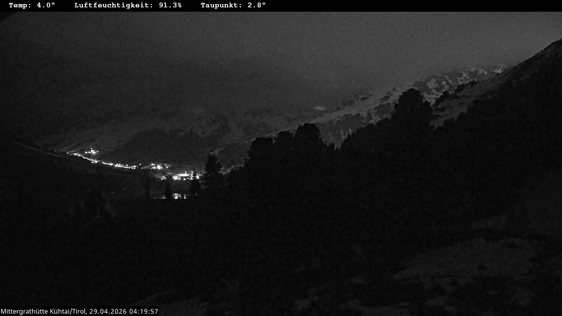 Archiv Foto Webcam Mittergrathütte in Tirol