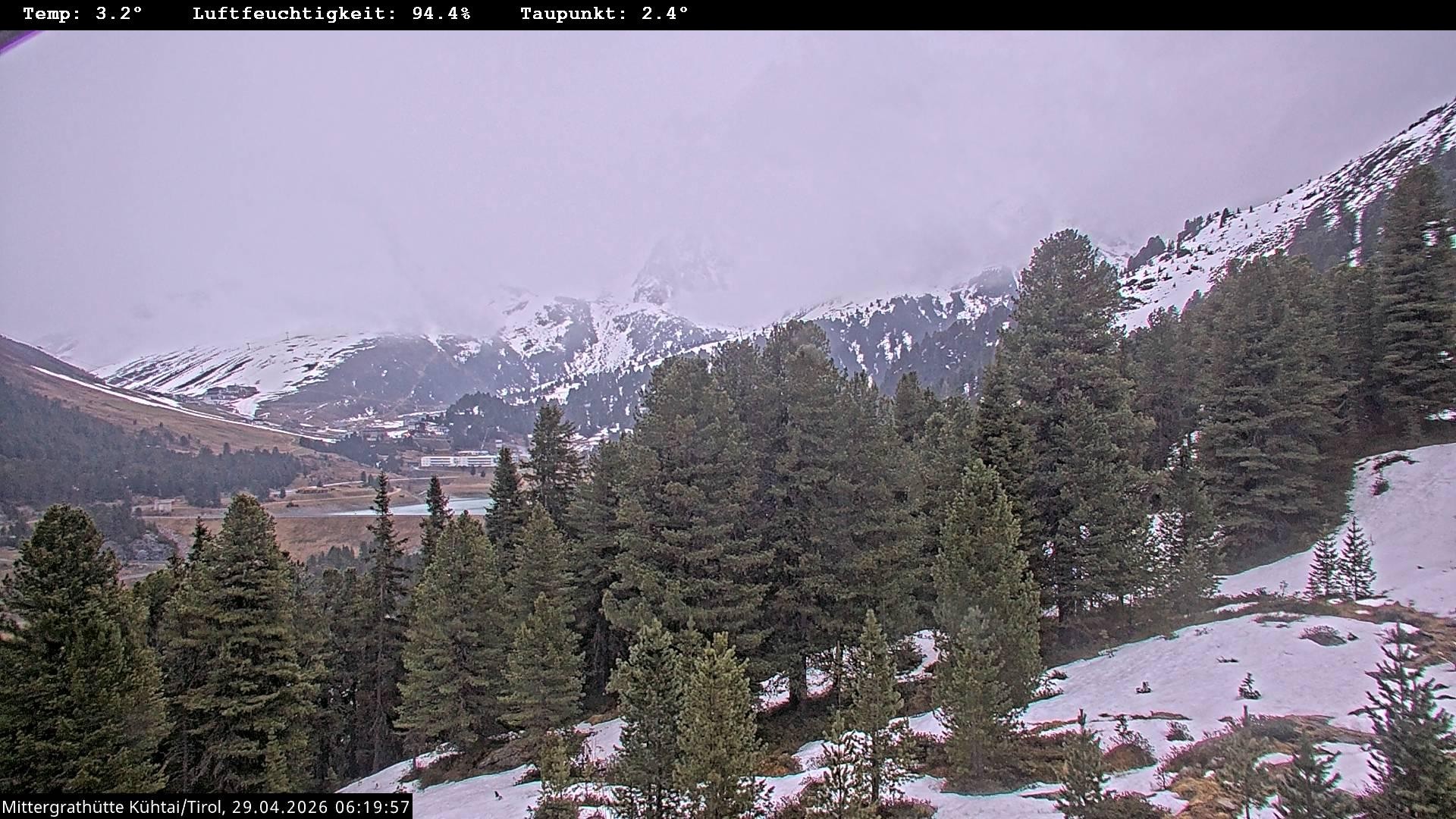 Archiv Foto Webcam Mittergrathütte in Tirol