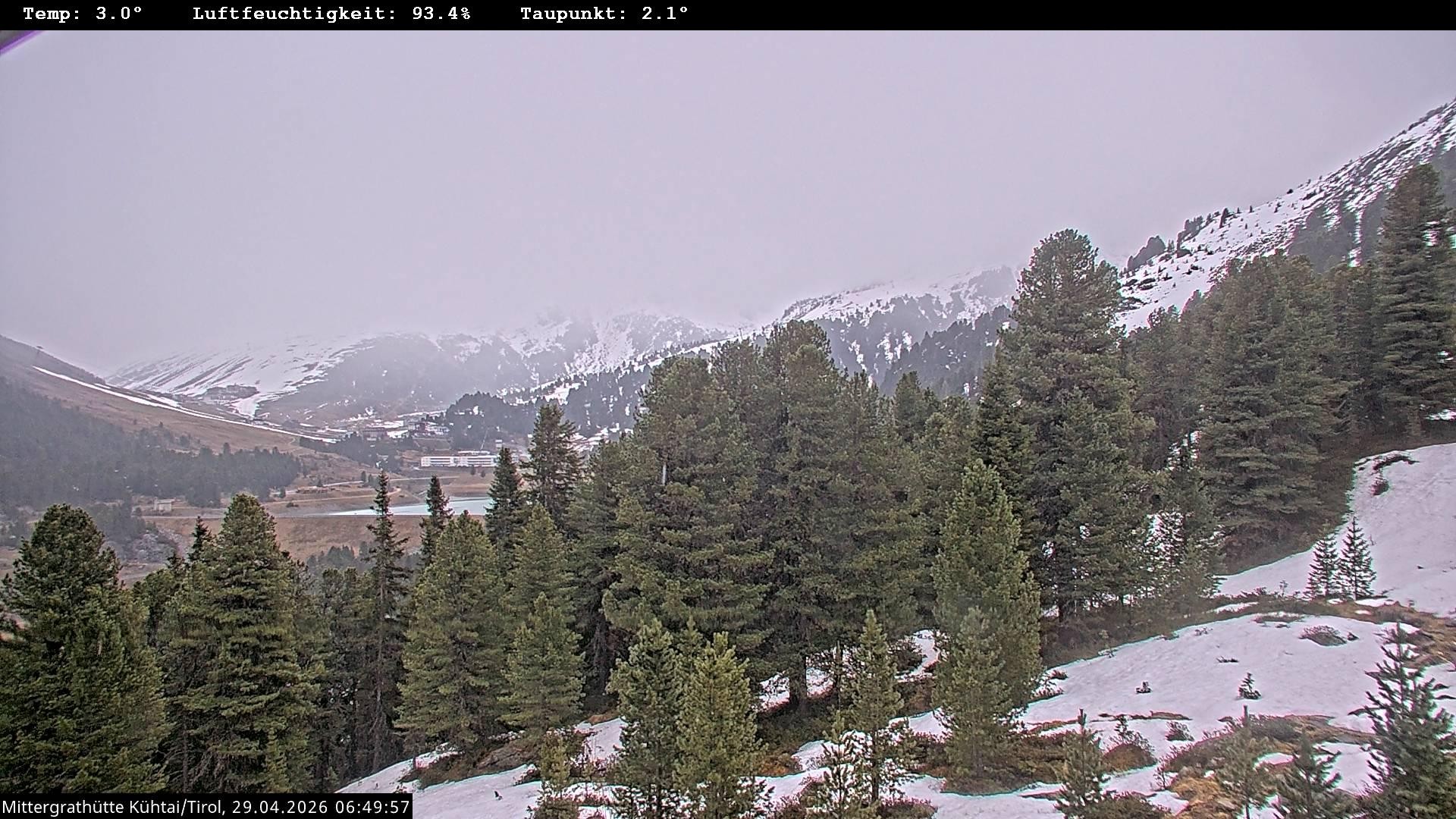 Archiv Foto Webcam Mittergrathütte in Tirol