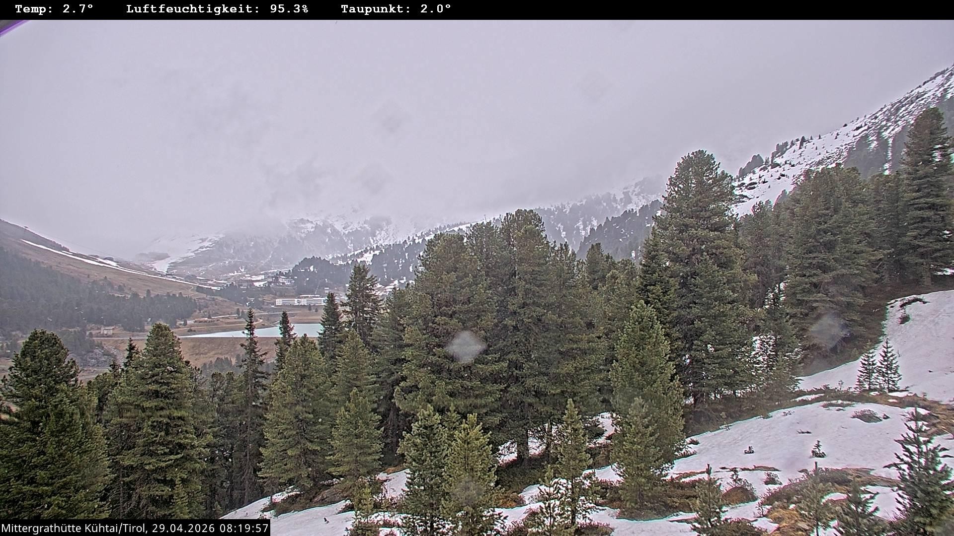 Archiv Foto Webcam Mittergrathütte in Tirol