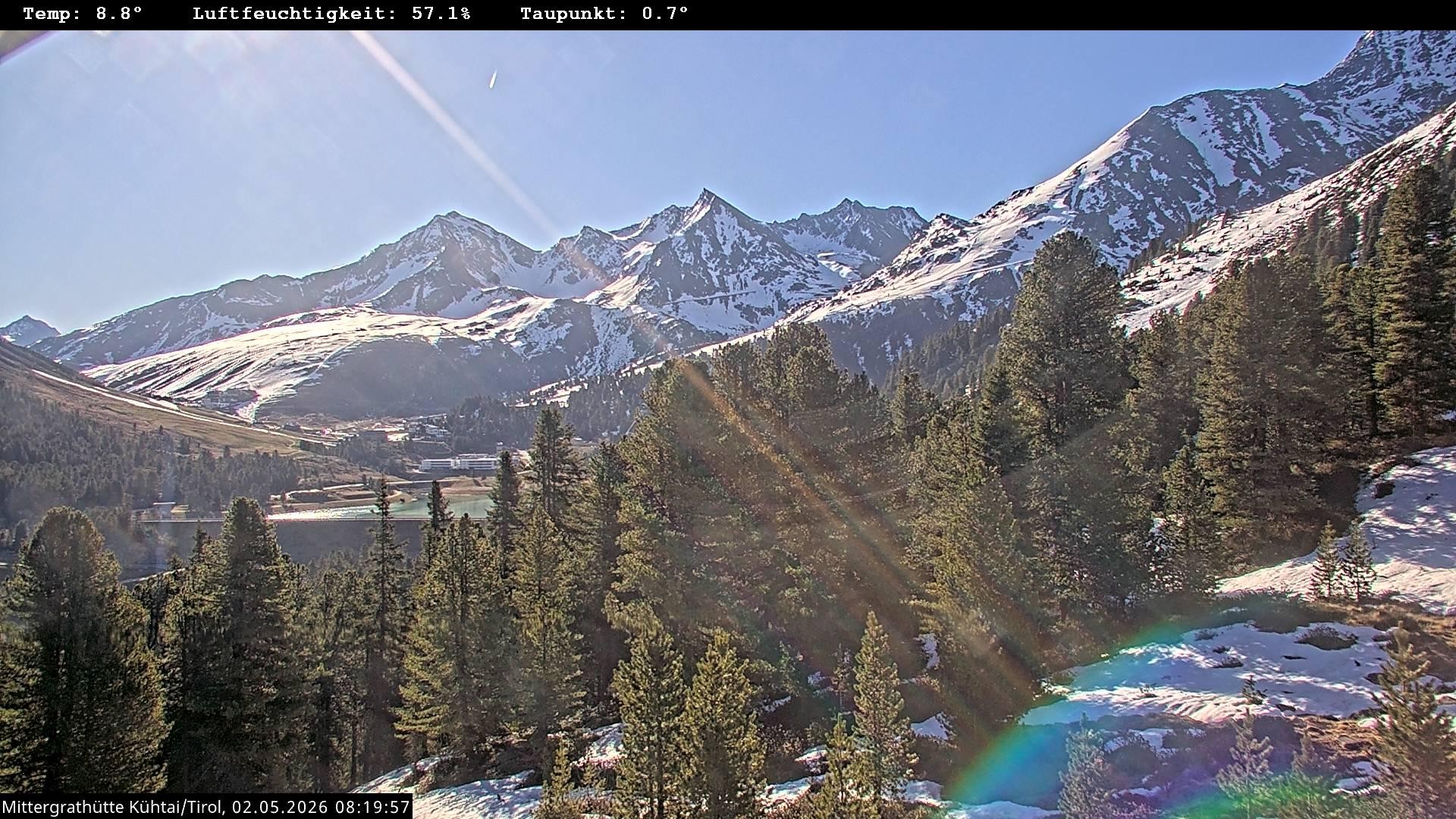 Archiv Foto Webcam Mittergrathütte in Tirol