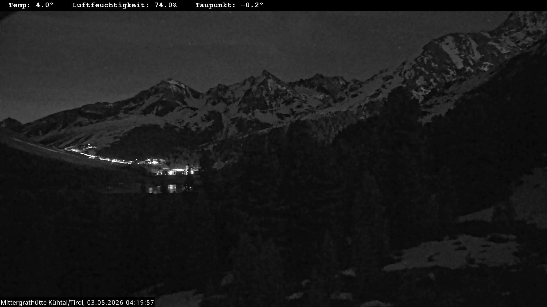 Archiv Foto Webcam Mittergrathütte in Tirol