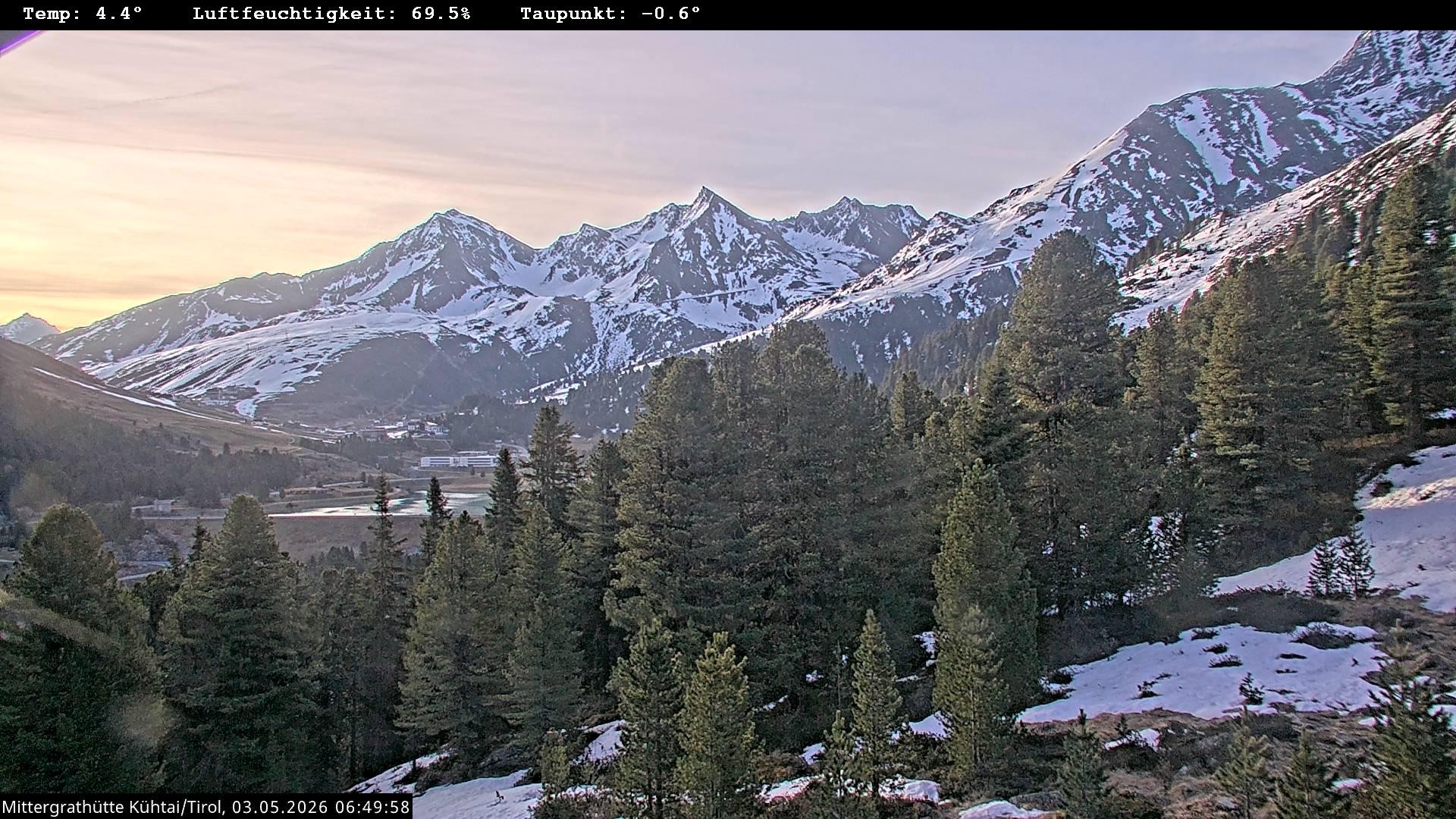 Archiv Foto Webcam Mittergrathütte in Tirol
