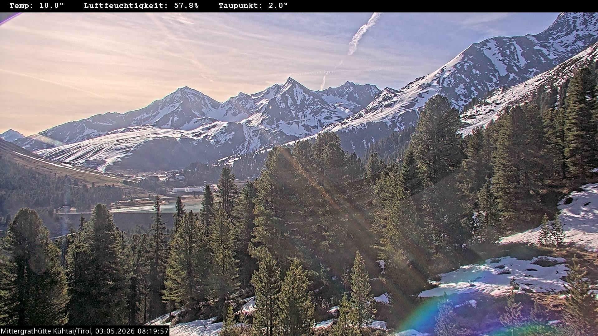 Archiv Foto Webcam Mittergrathütte in Tirol