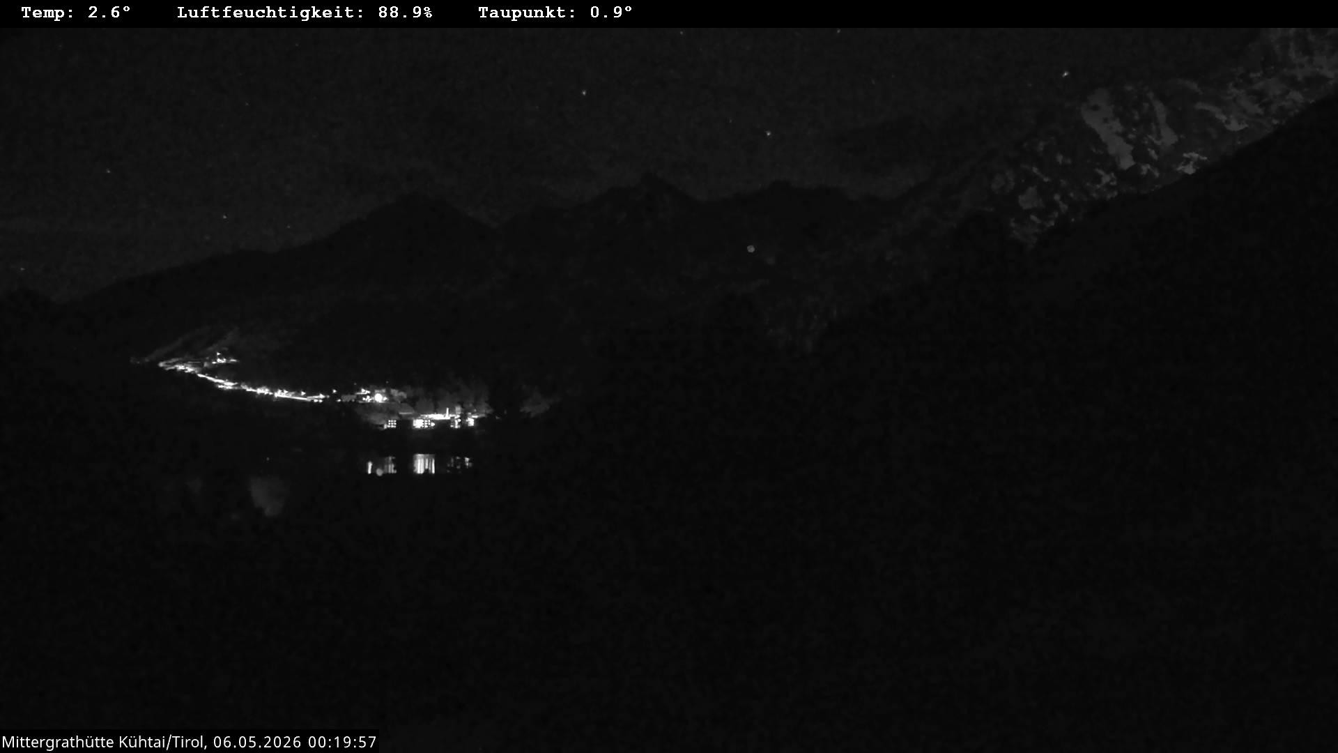 Archiv Foto Webcam Mittergrathütte in Tirol