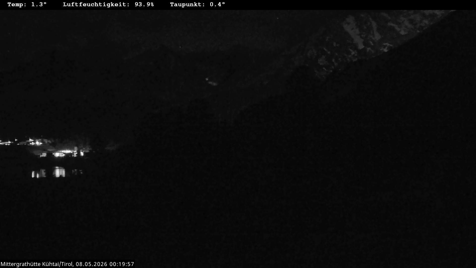 Archiv Foto Webcam Mittergrathütte in Tirol