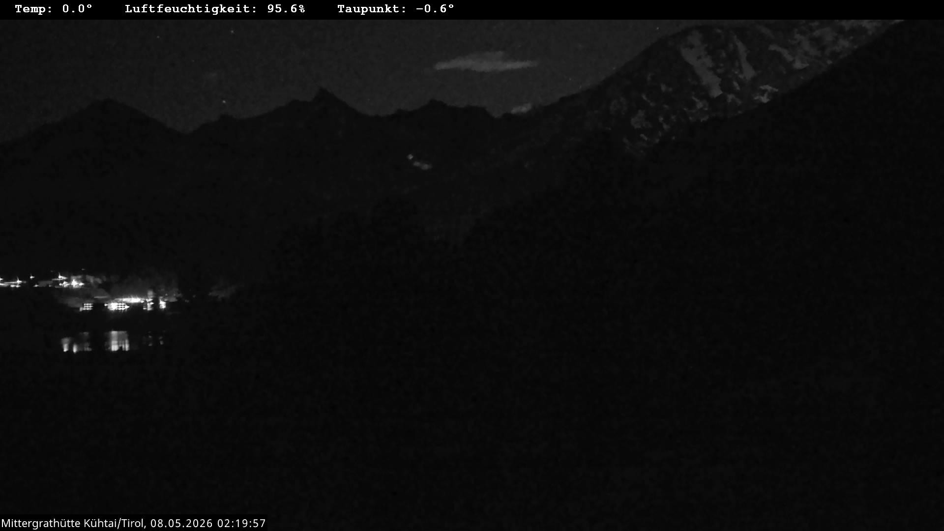 Archiv Foto Webcam Mittergrathütte in Tirol
