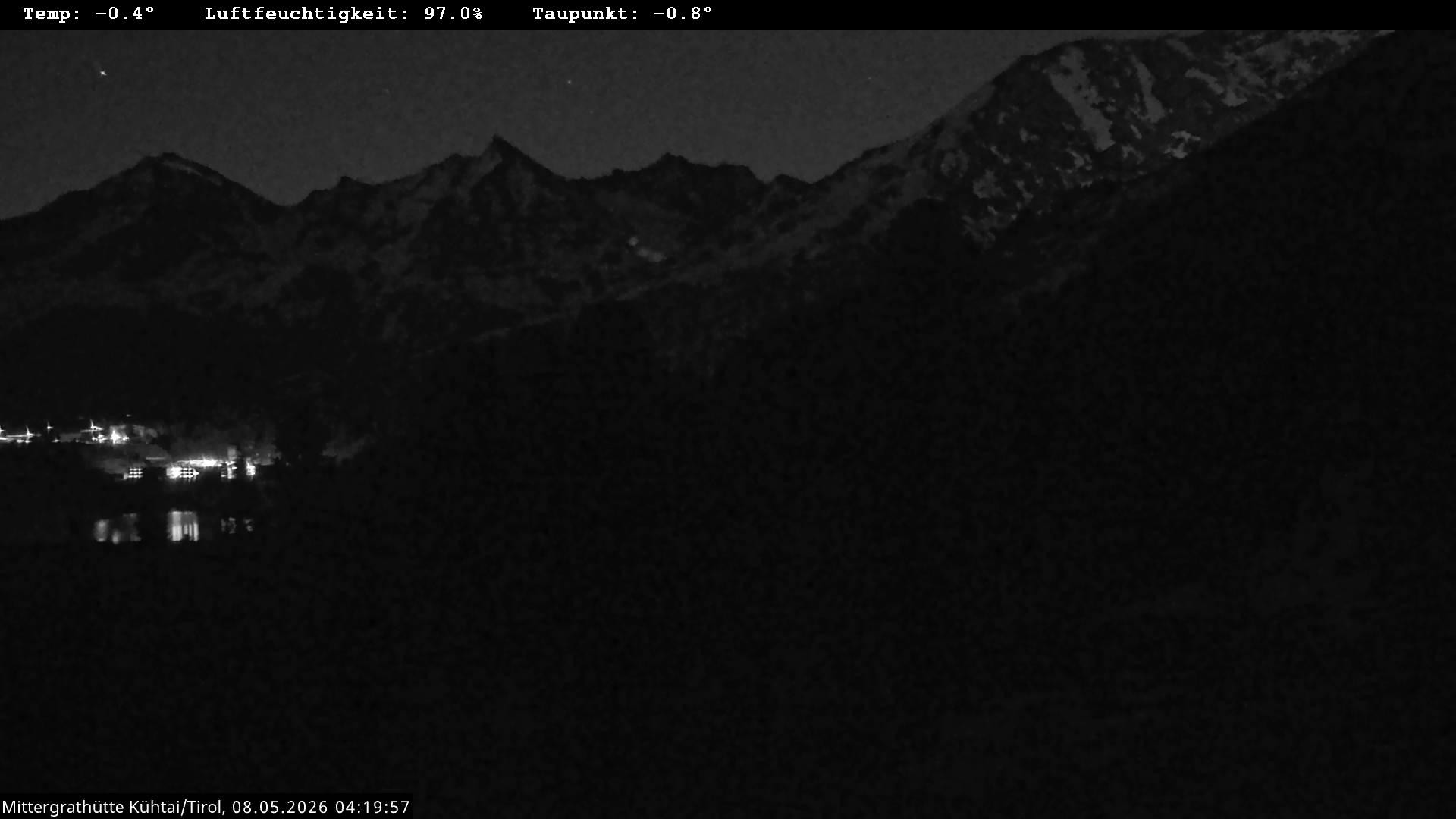 Archiv Foto Webcam Mittergrathütte in Tirol