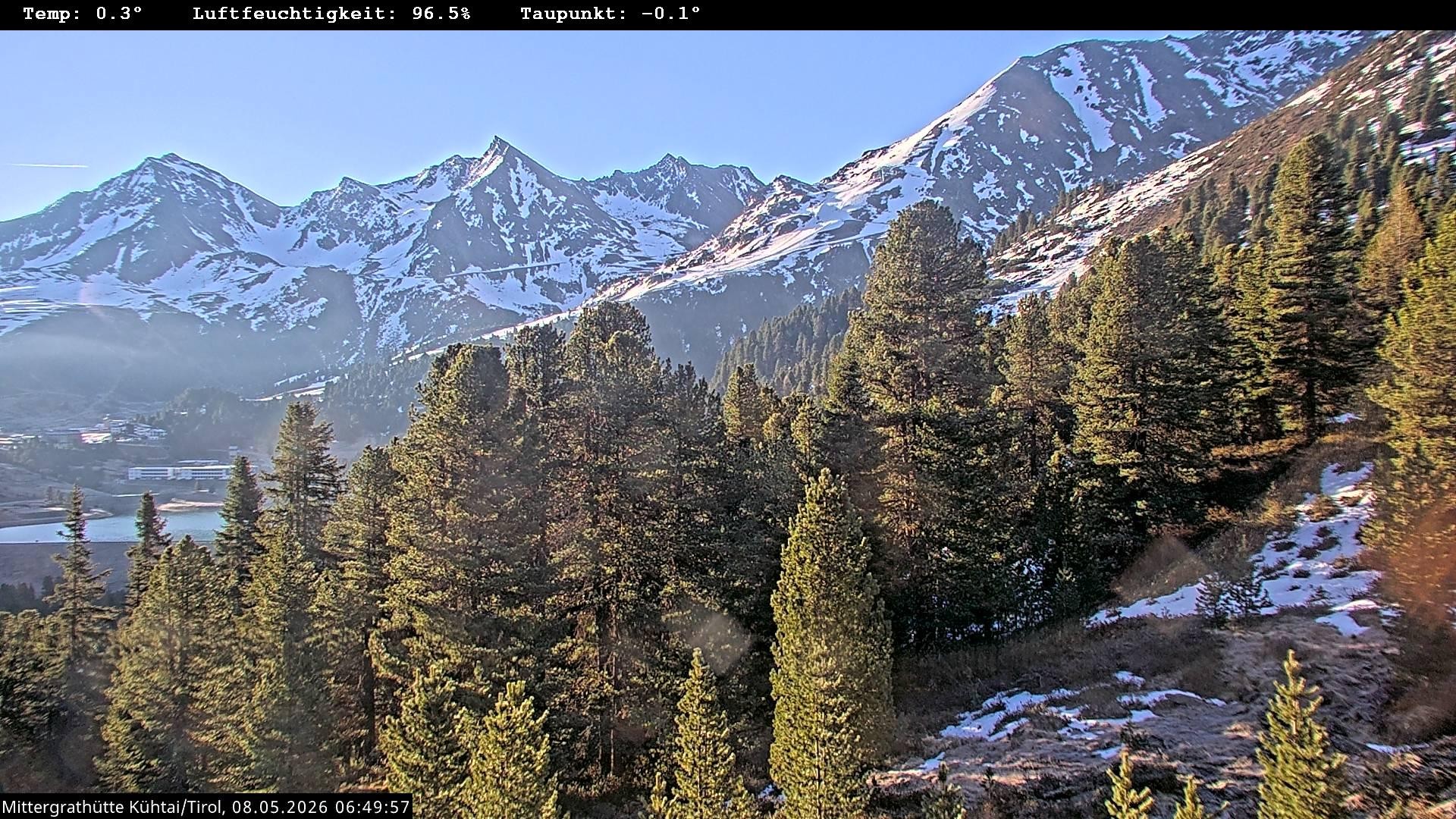 Archiv Foto Webcam Mittergrathütte in Tirol