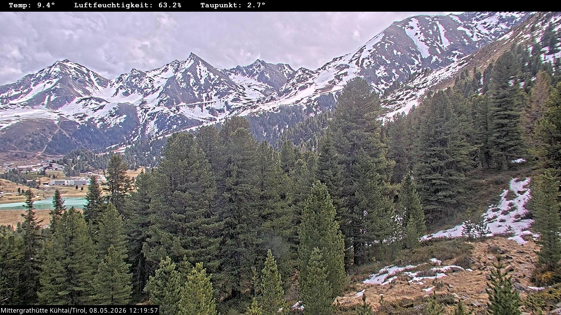 Archiv Foto Webcam Mittergrathütte in Tirol