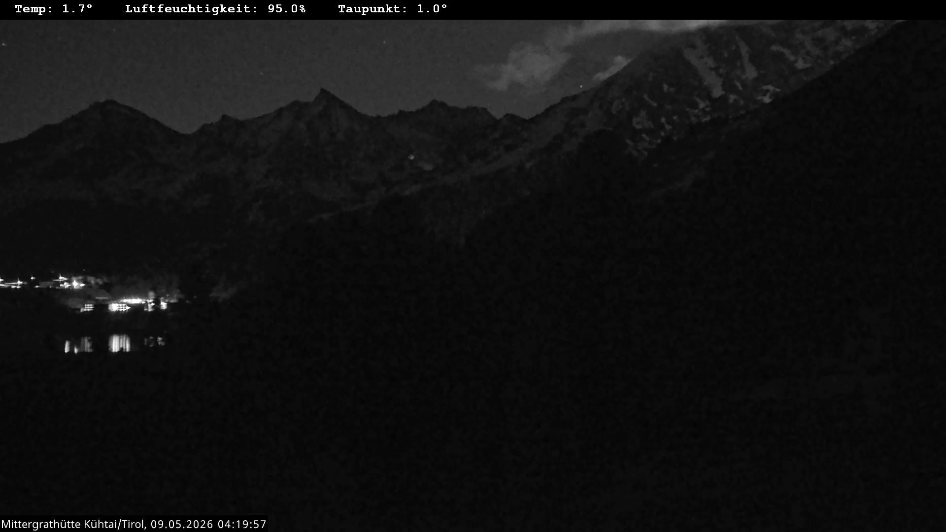 Archiv Foto Webcam Mittergrathütte in Tirol