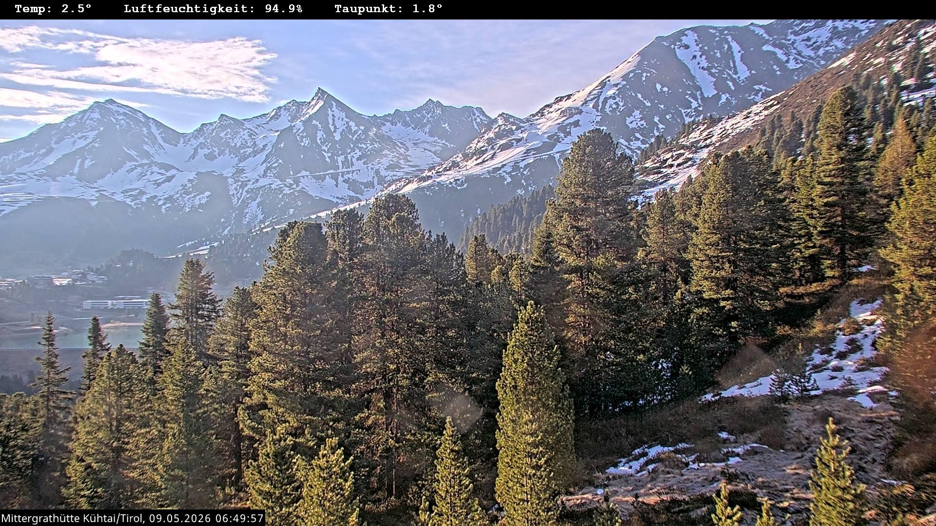 Archiv Foto Webcam Mittergrathütte in Tirol