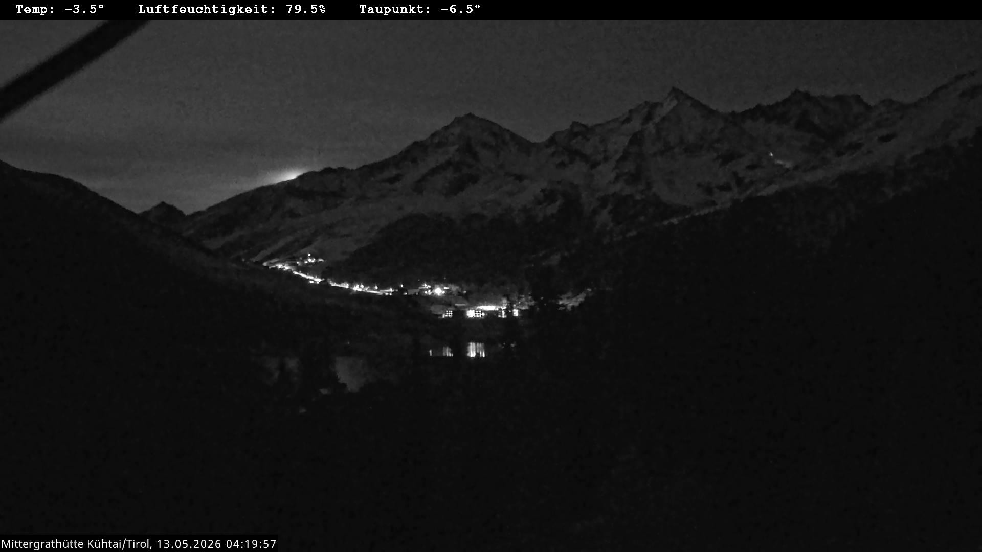 Archiv Foto Webcam Mittergrathütte in Tirol