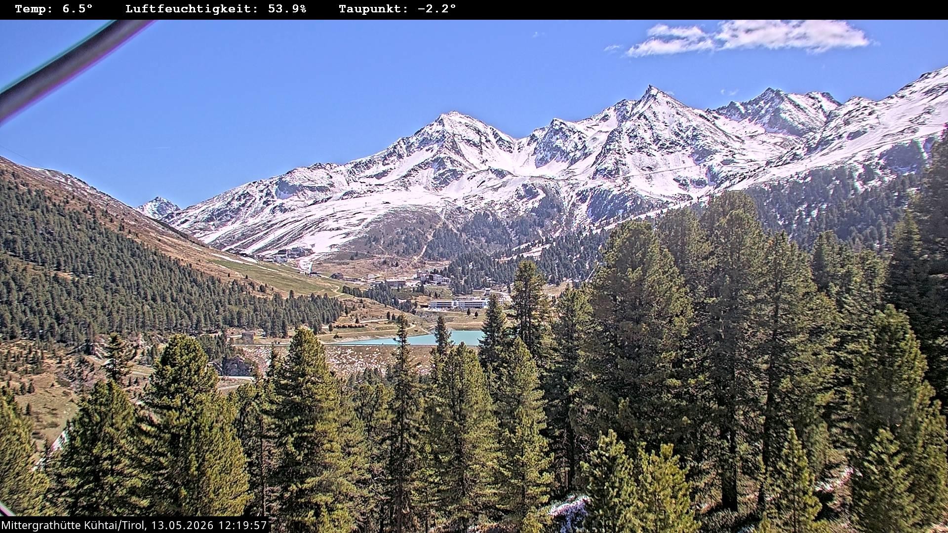Archiv Foto Webcam Mittergrathütte in Tirol