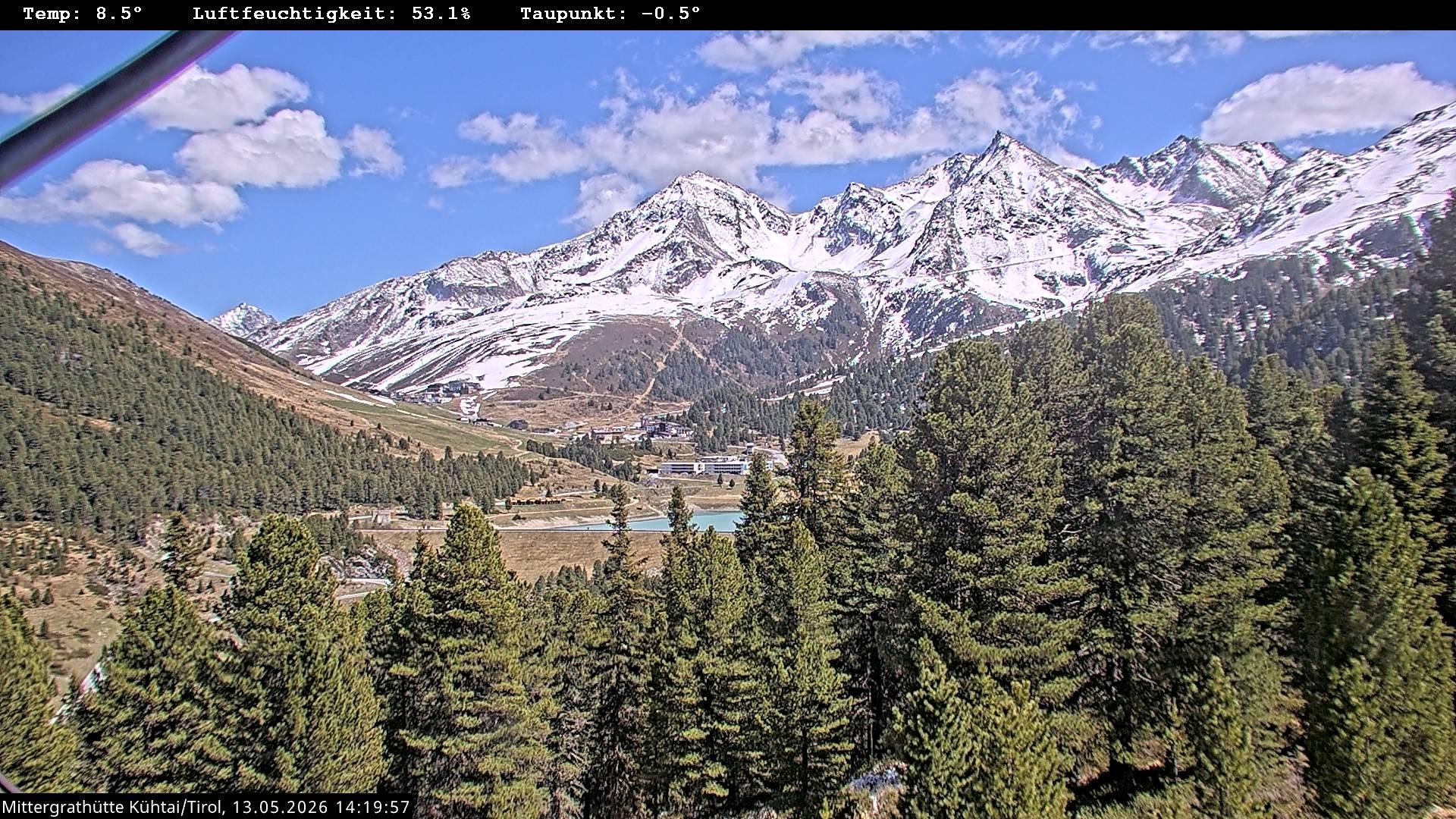 Archiv Foto Webcam Mittergrathütte in Tirol