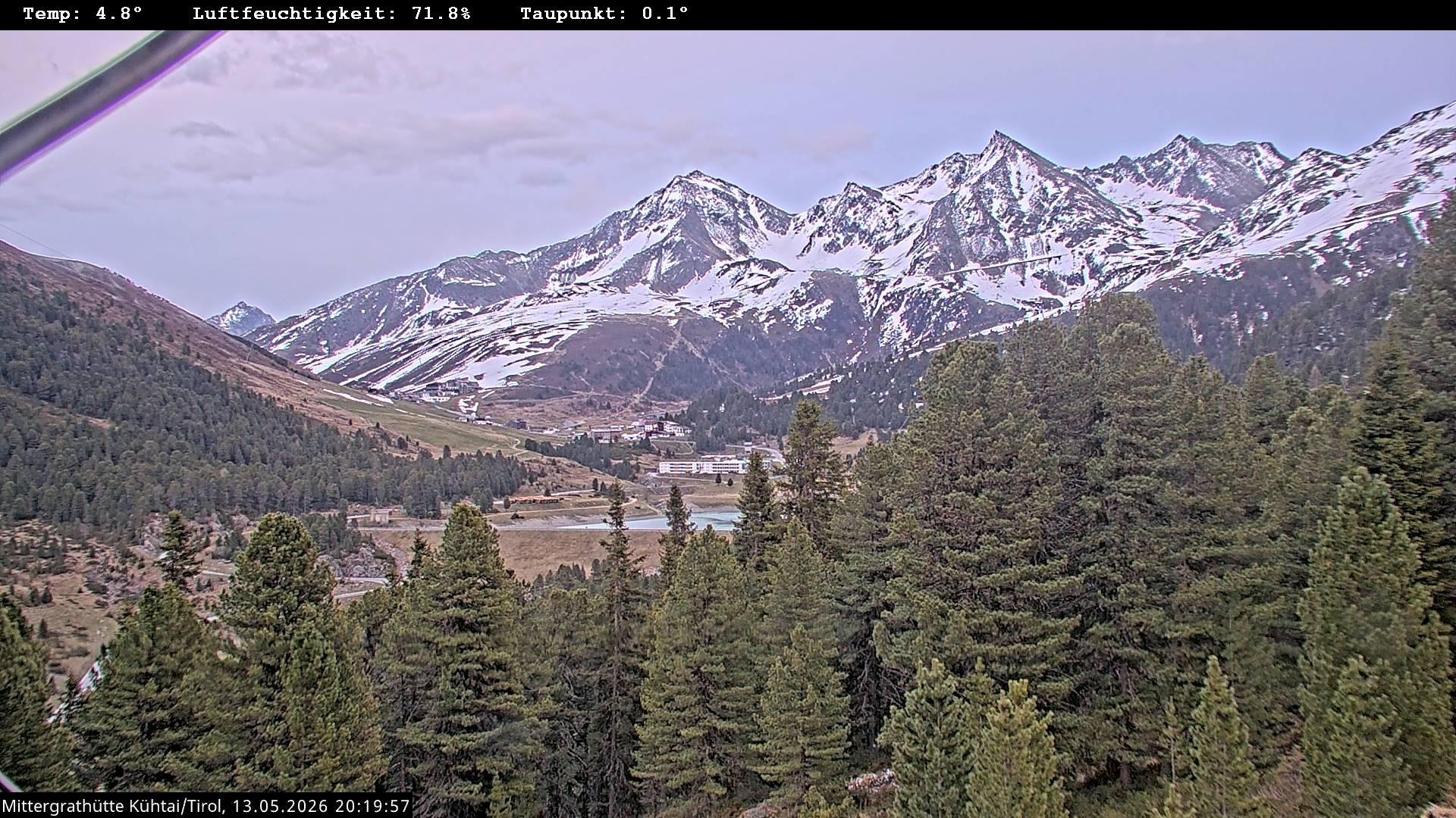 Archiv Foto Webcam Mittergrathütte in Tirol