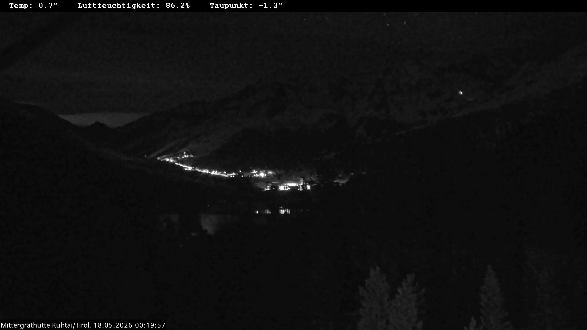 Archived image Webcam Mountain hut "Mittergrathütte", Tyrol