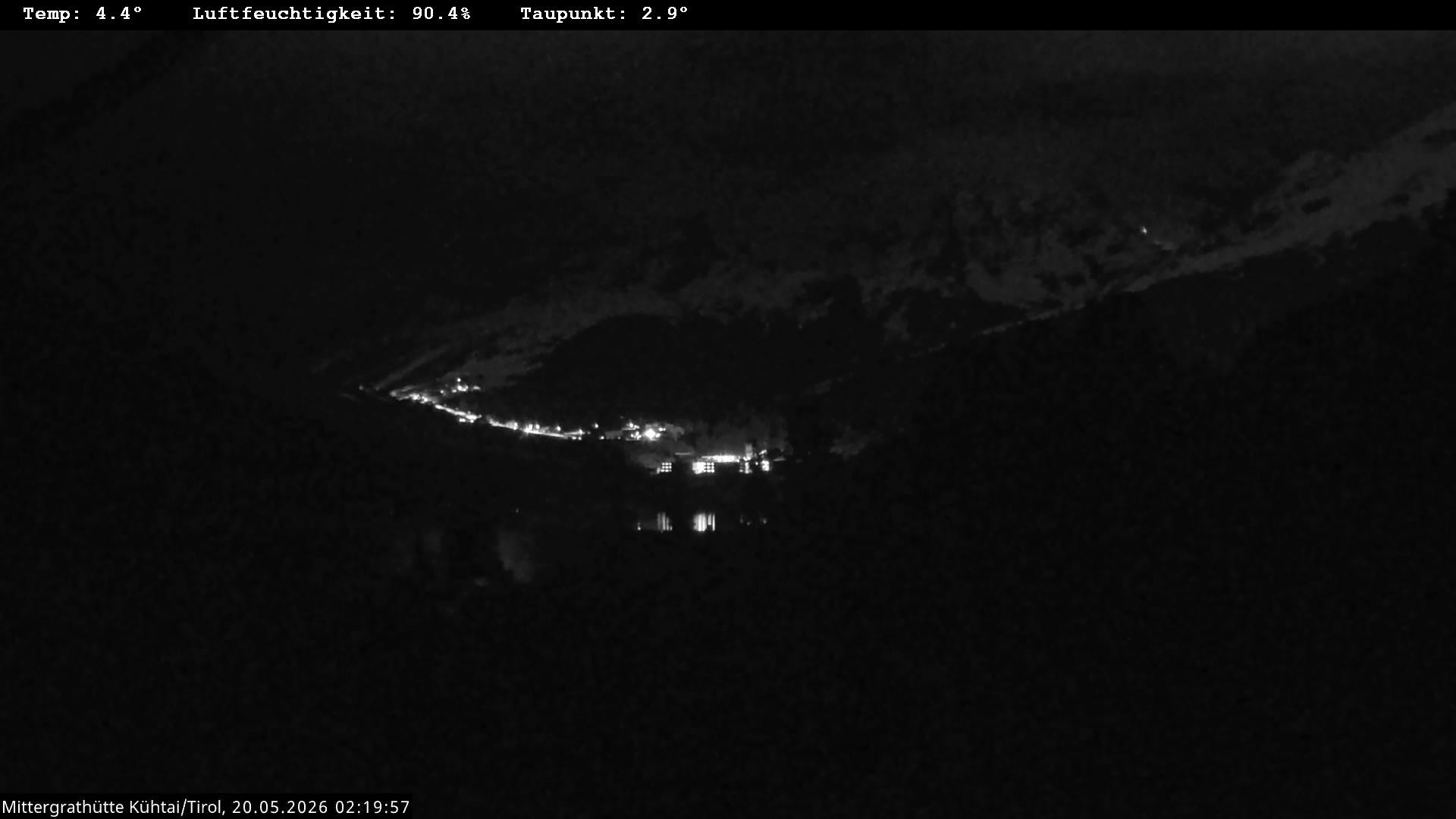 Archiv Foto Webcam Mittergrathütte in Tirol