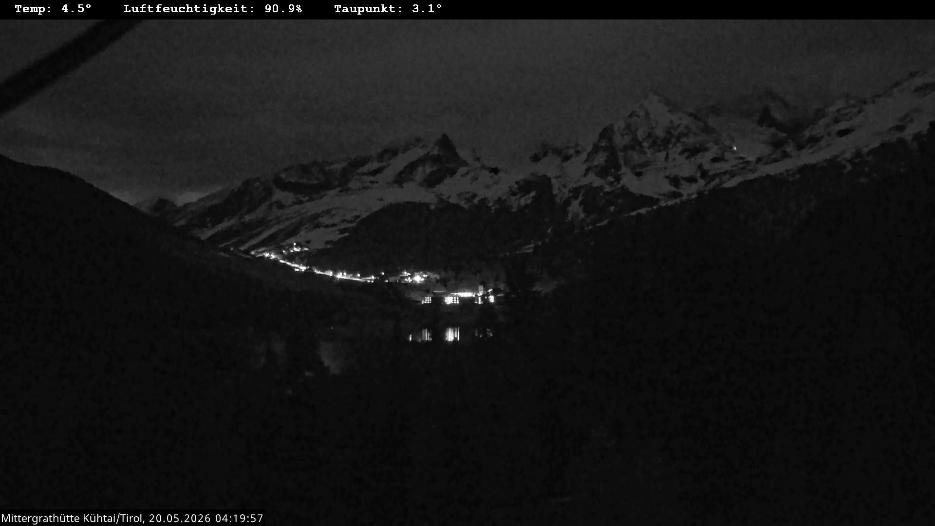 Archiv Foto Webcam Mittergrathütte in Tirol
