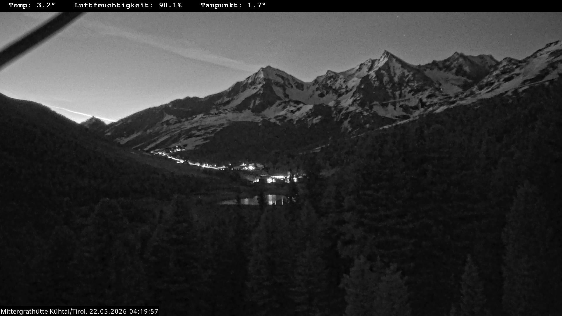 Archiv Foto Webcam Mittergrathütte in Tirol