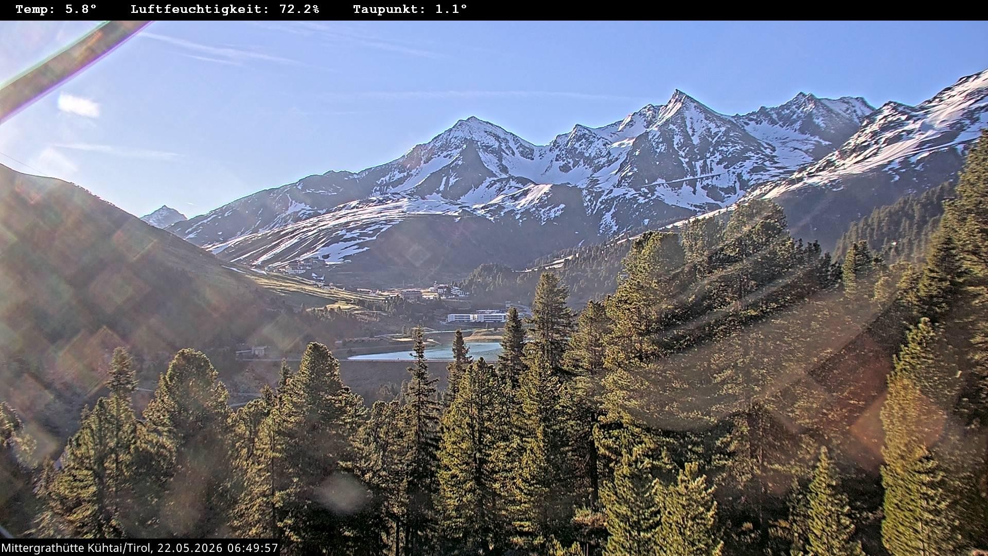 Archiv Foto Webcam Mittergrathütte in Tirol