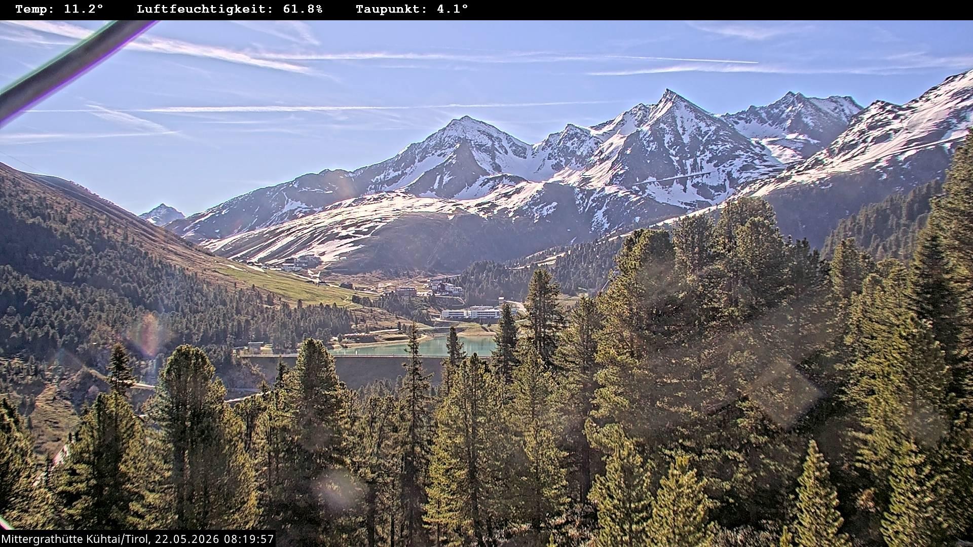 Archiv Foto Webcam Mittergrathütte in Tirol
