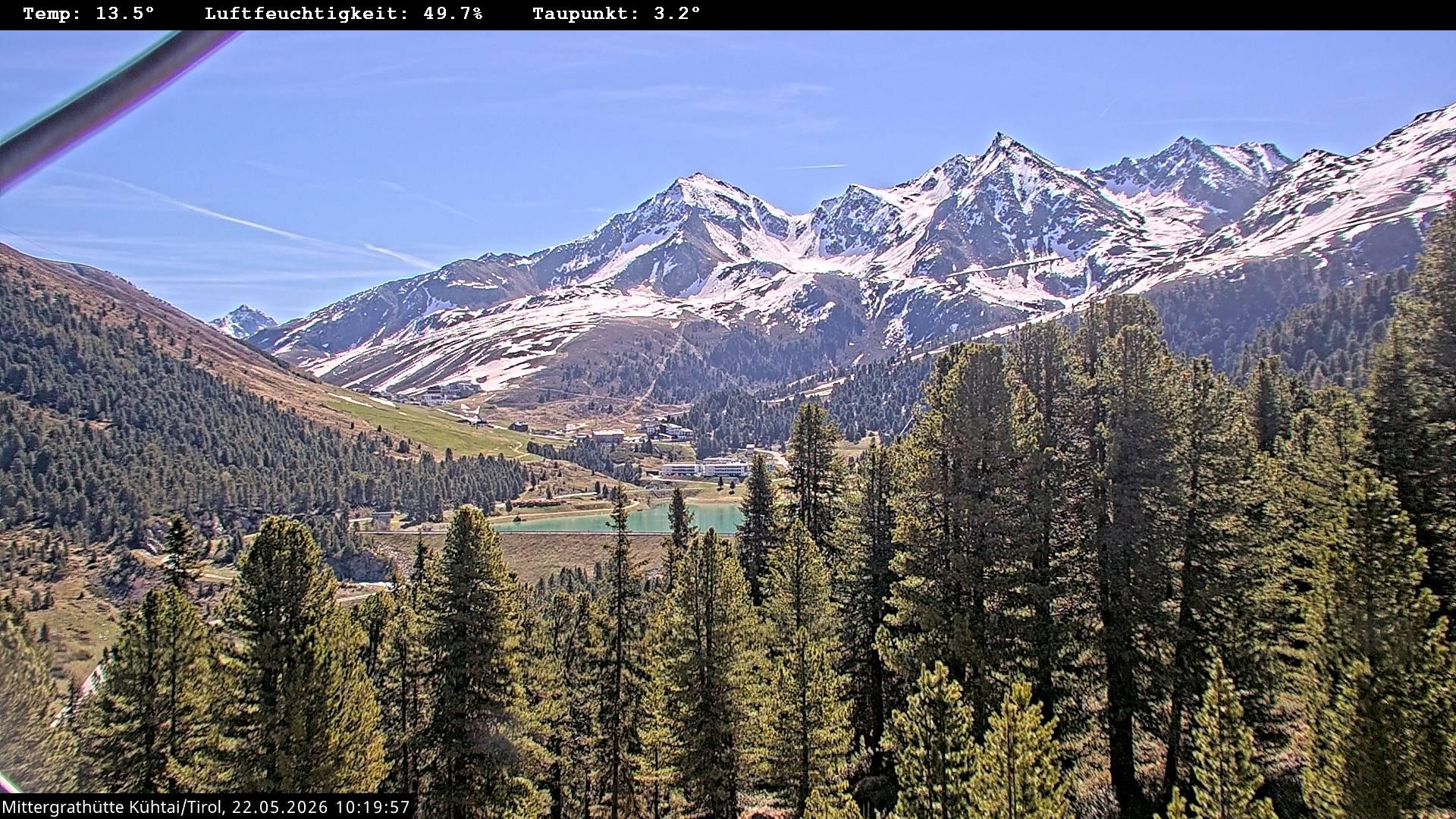 Archiv Foto Webcam Mittergrathütte in Tirol