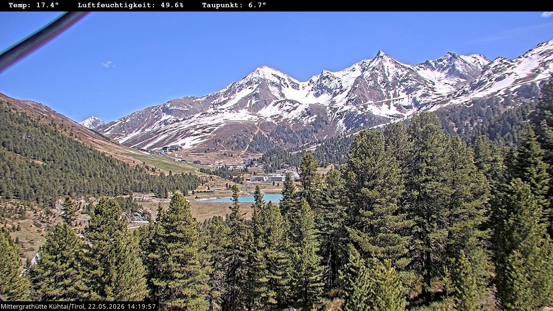 Archiv Foto Webcam Mittergrathütte in Tirol