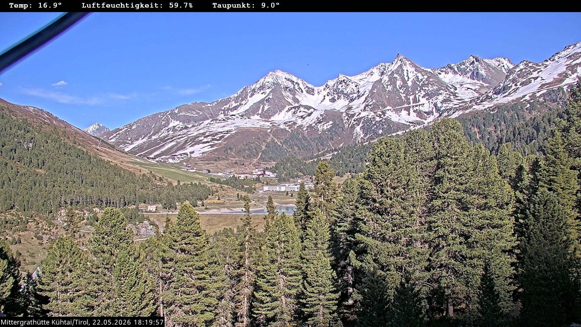 Archiv Foto Webcam Mittergrathütte in Tirol