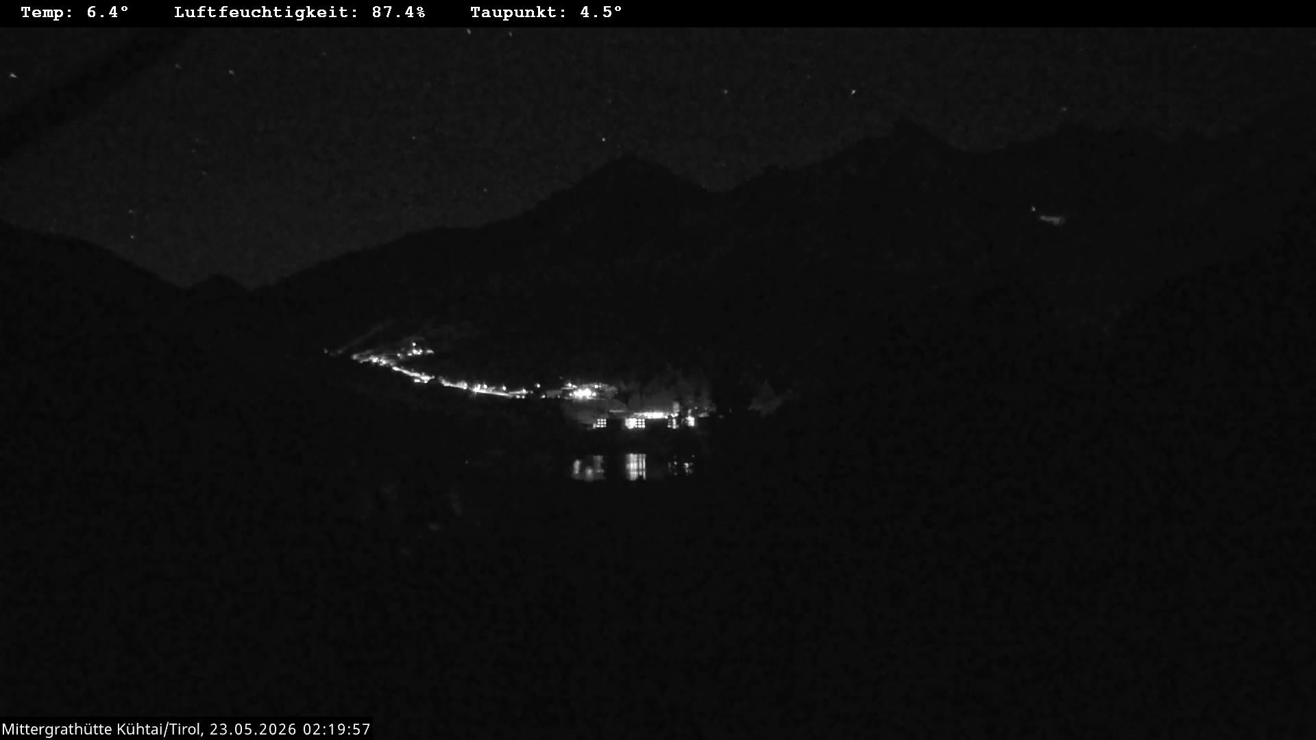 Archived image Webcam Mountain hut "Mittergrathütte", Tyrol