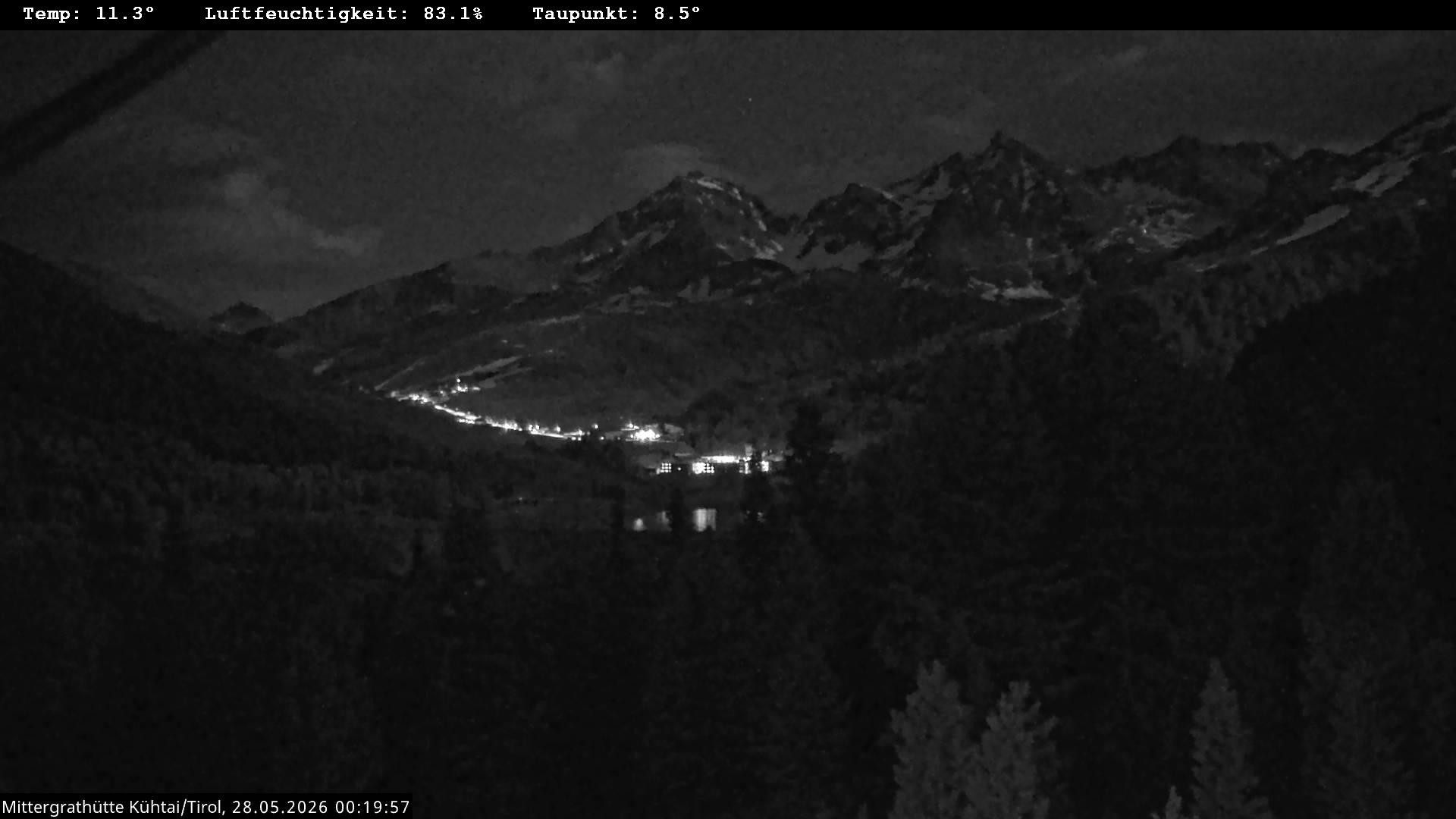 Archiv Foto Webcam Mittergrathütte in Tirol