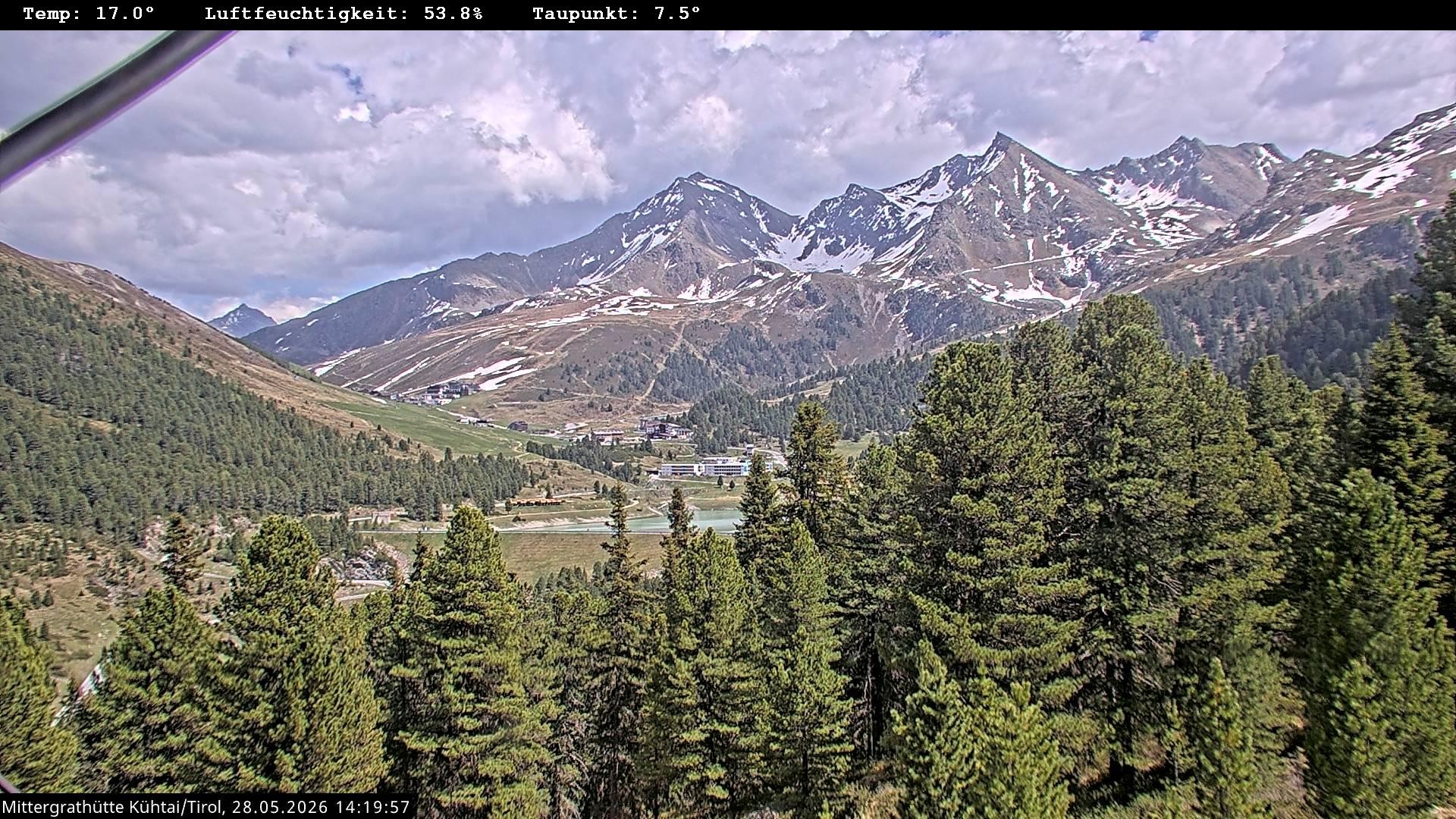 Archiv Foto Webcam Mittergrathütte in Tirol