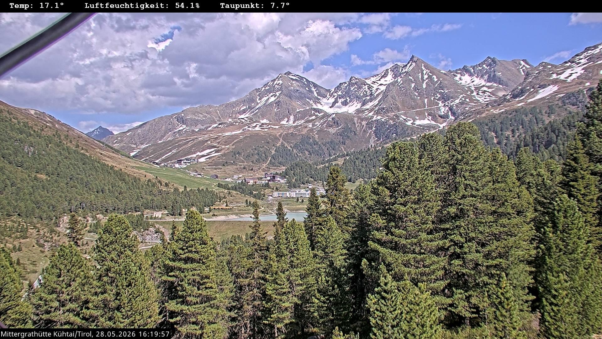 Archiv Foto Webcam Mittergrathütte in Tirol