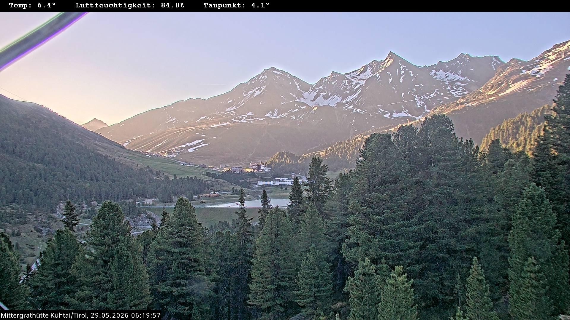 Archiv Foto Webcam Mittergrathütte in Tirol