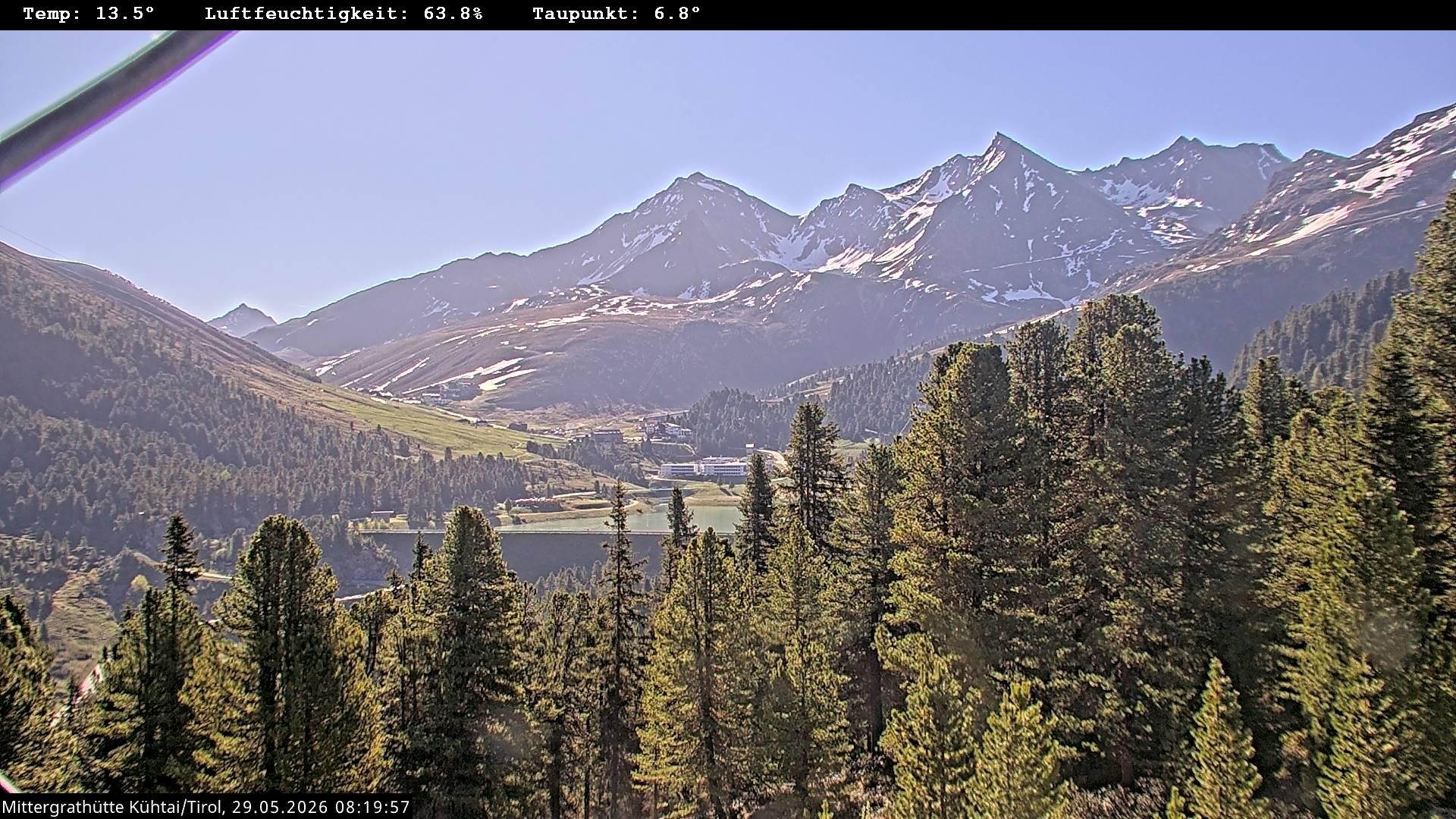 Archiv Foto Webcam Mittergrathütte in Tirol
