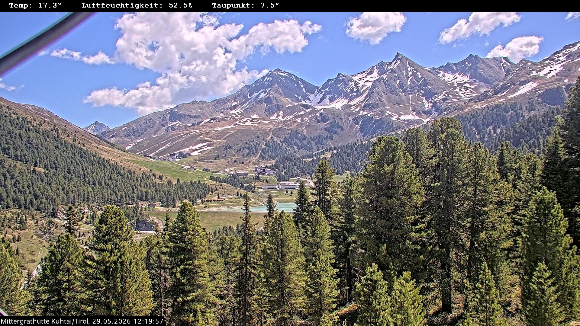 Archiv Foto Webcam Mittergrathütte in Tirol
