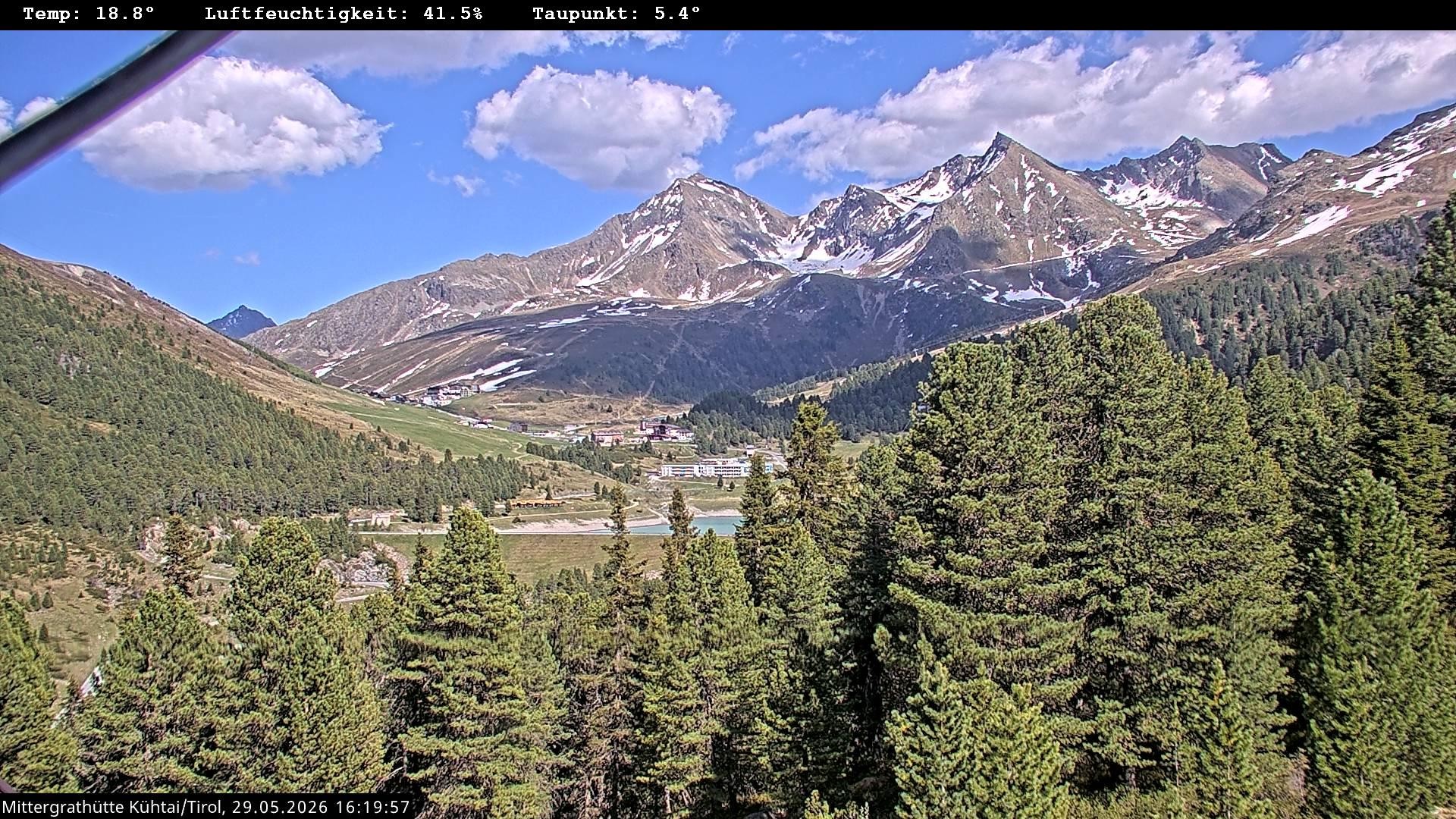 Archiv Foto Webcam Mittergrathütte in Tirol