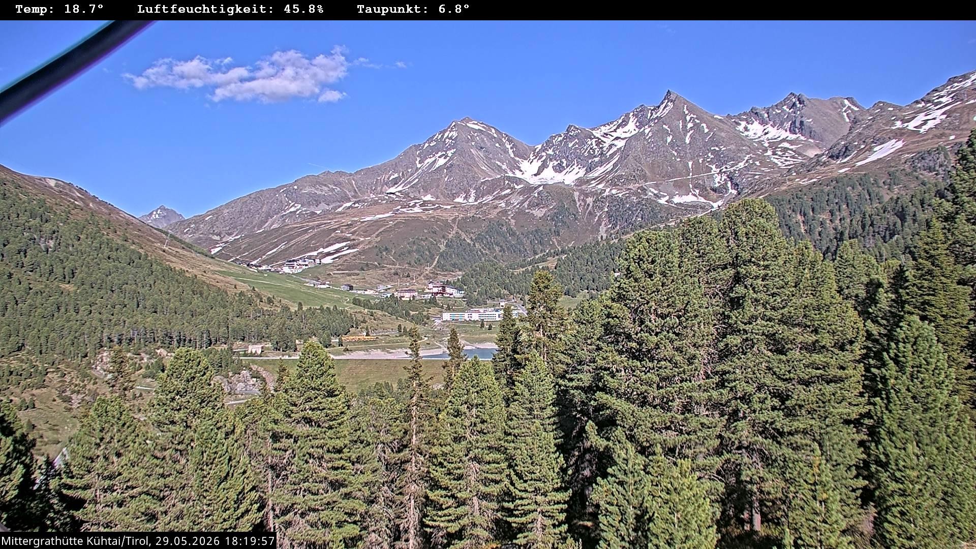 Archiv Foto Webcam Mittergrathütte in Tirol