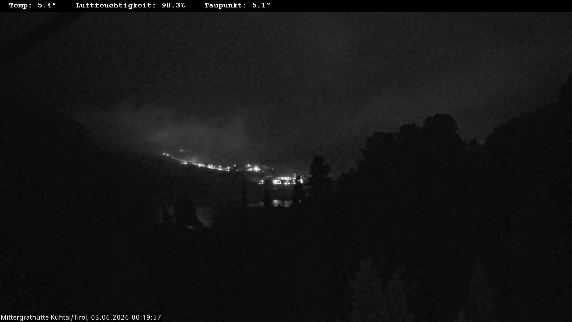 Archiv Foto Webcam Mittergrathütte in Tirol