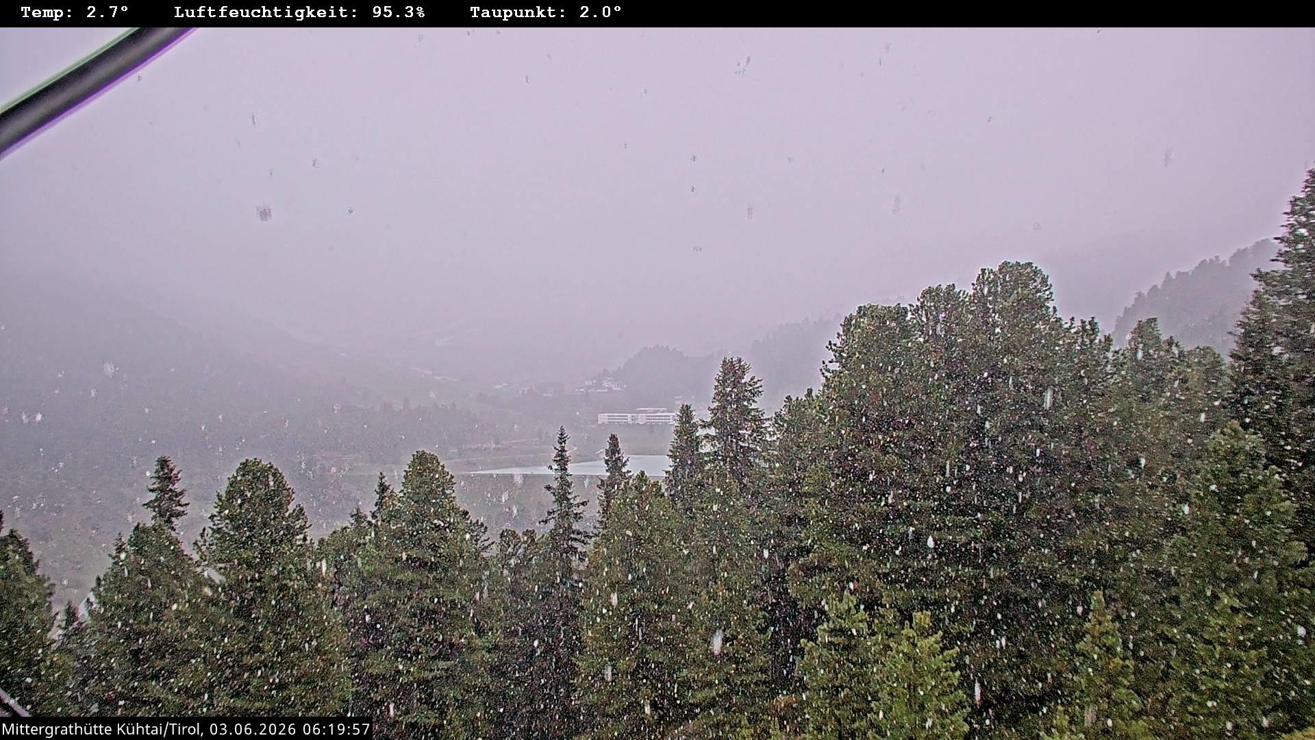 Archiv Foto Webcam Mittergrathütte in Tirol