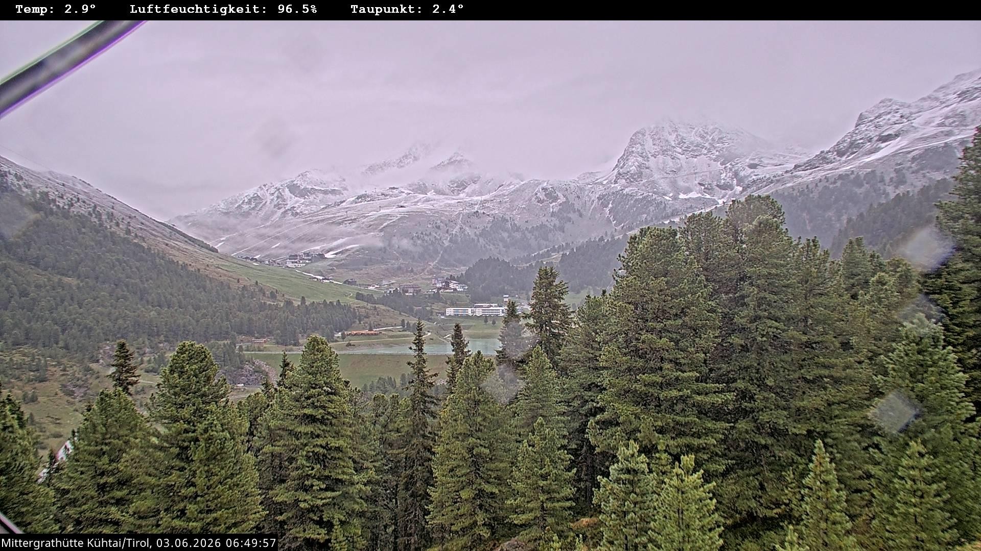 Archiv Foto Webcam Mittergrathütte in Tirol