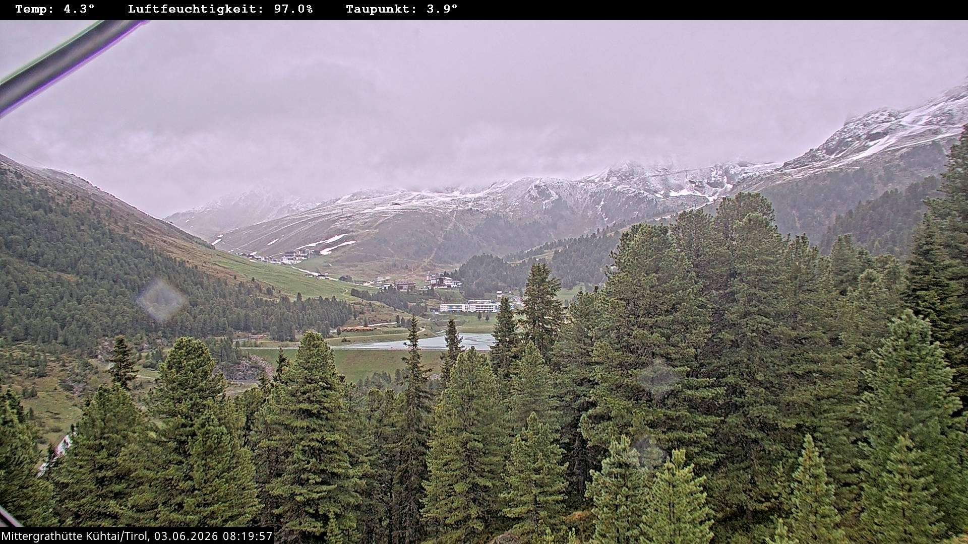 Archiv Foto Webcam Mittergrathütte in Tirol