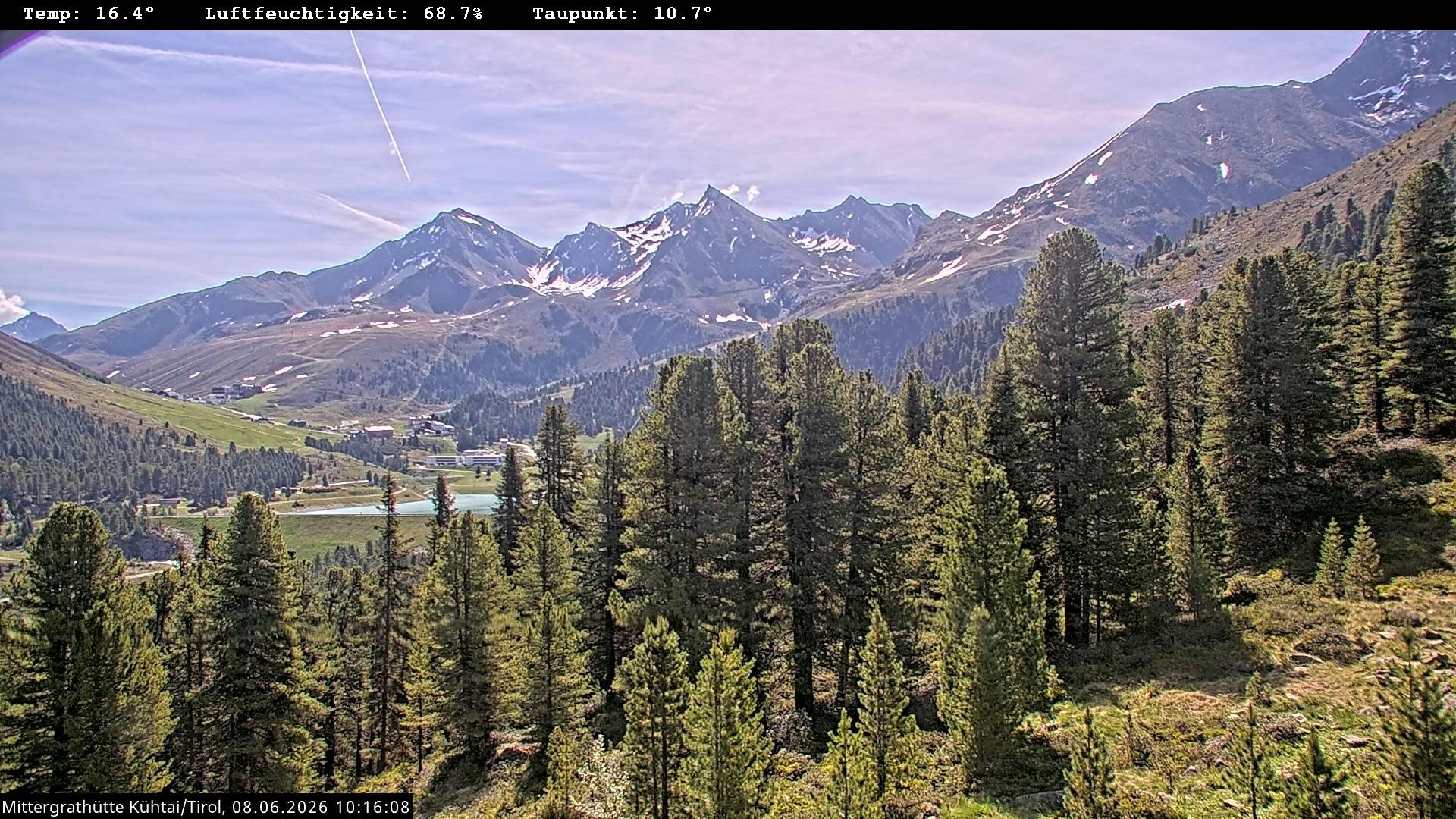 Archived image Webcam Mountain hut "Mittergrathütte", Tyrol